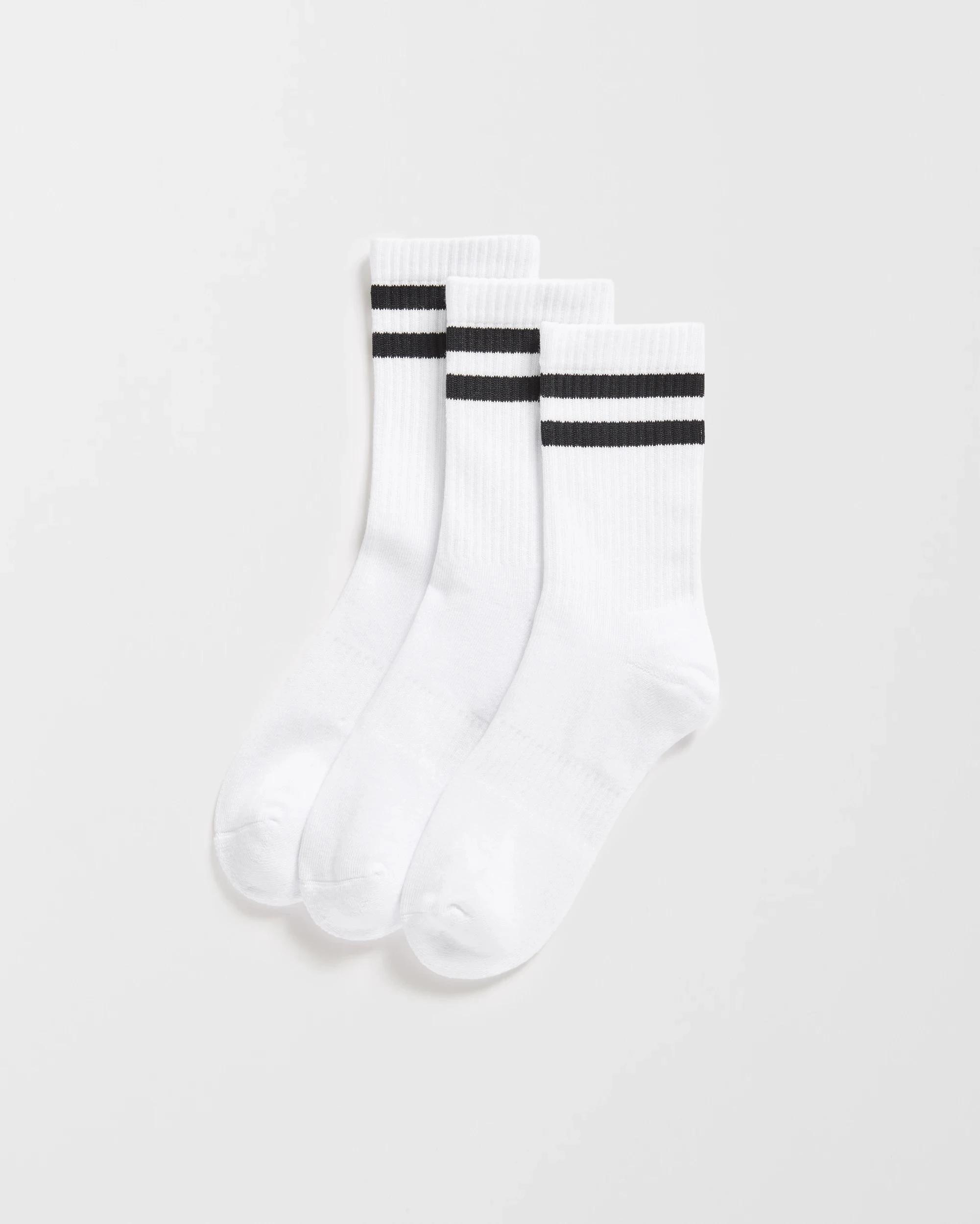 1 Target Woman Sport Crew Socks 3 Pack WHITE, 1 of 3