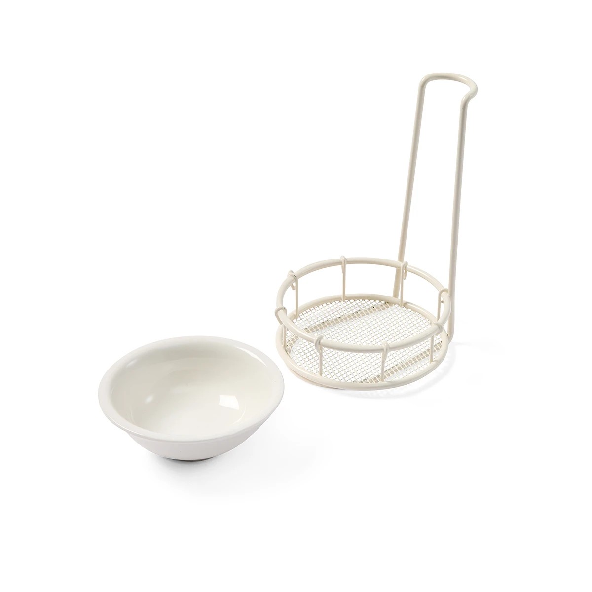 8 Off White Upright Spoon Rest, 8 of 8