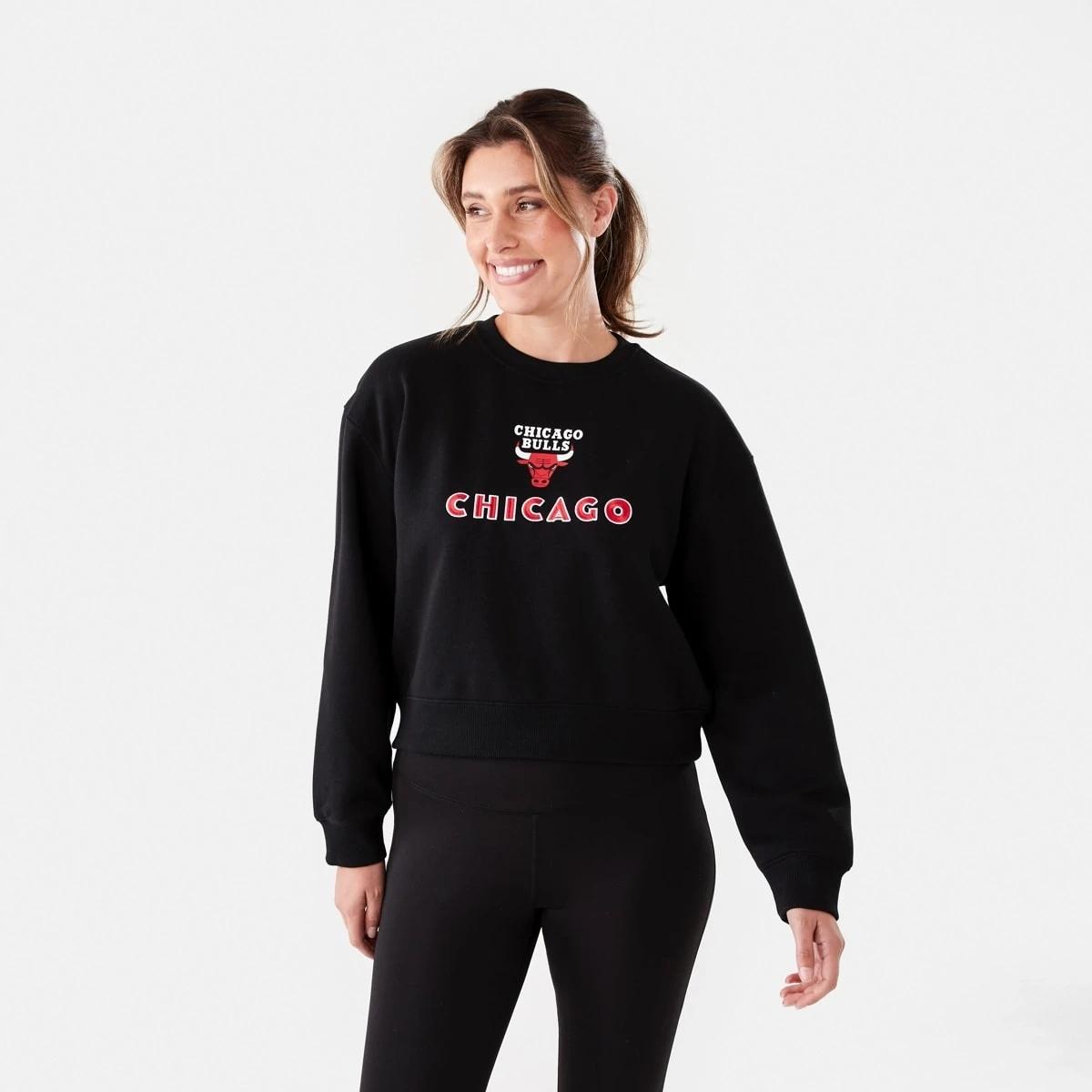 1 Official NBA Adult Lounge Crew Neck Pullover Bulls 7c3v, 1 of 6