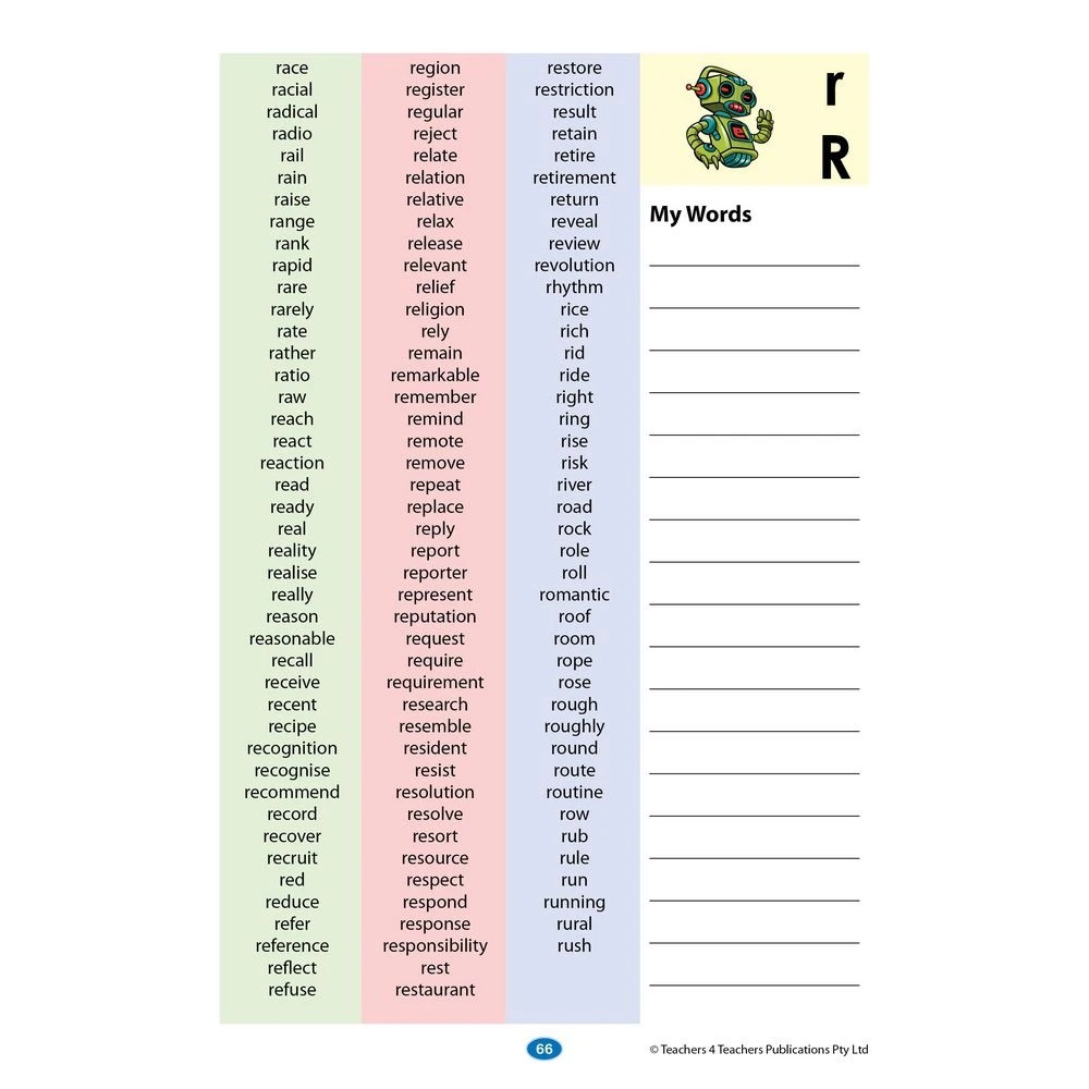 6 Reading Diary & Word Book Years Foundation-2, 6 of 6