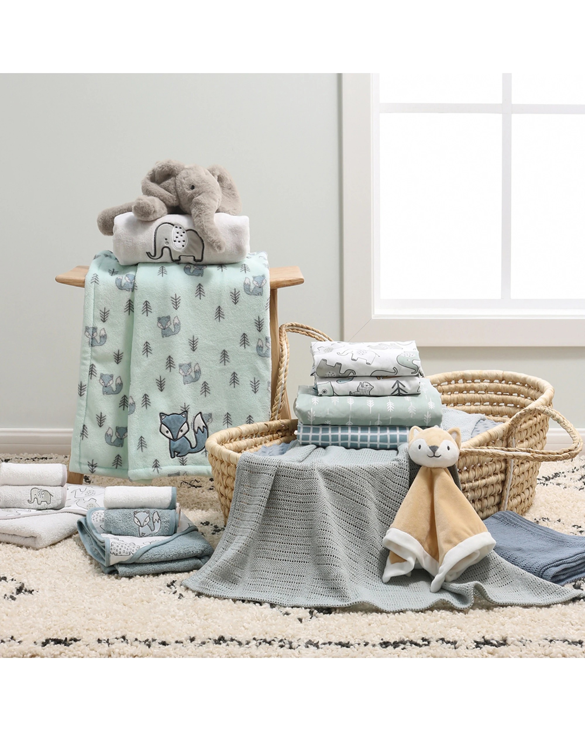 3 Little Haven Cellular Baby Blanket 100 Percent Cotton Soft And Breathable - Green, 3 of 3