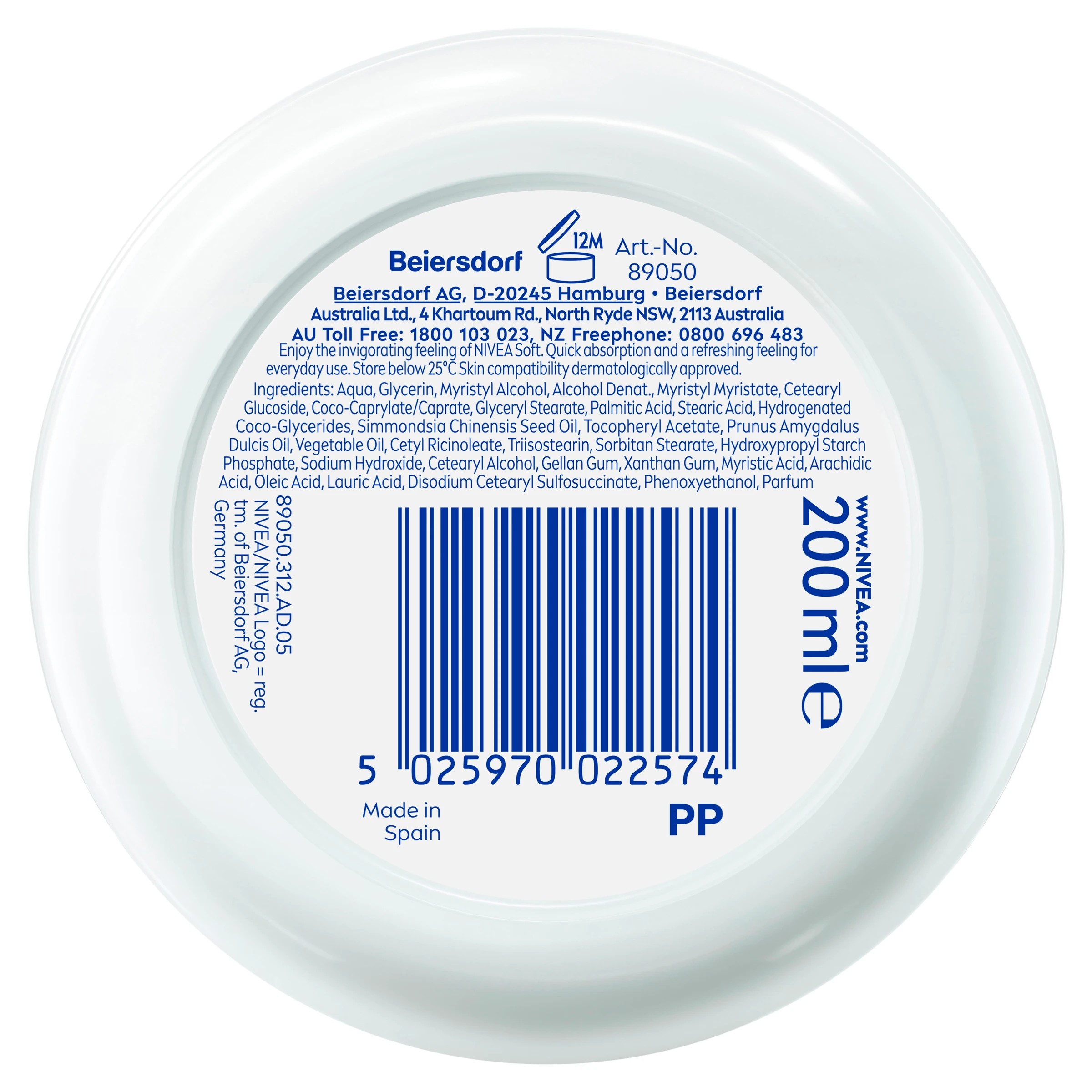 4 Nivea Soft Moisturising Cream 200ml - Vitamin E & Jojoba Oil, 4 of 10