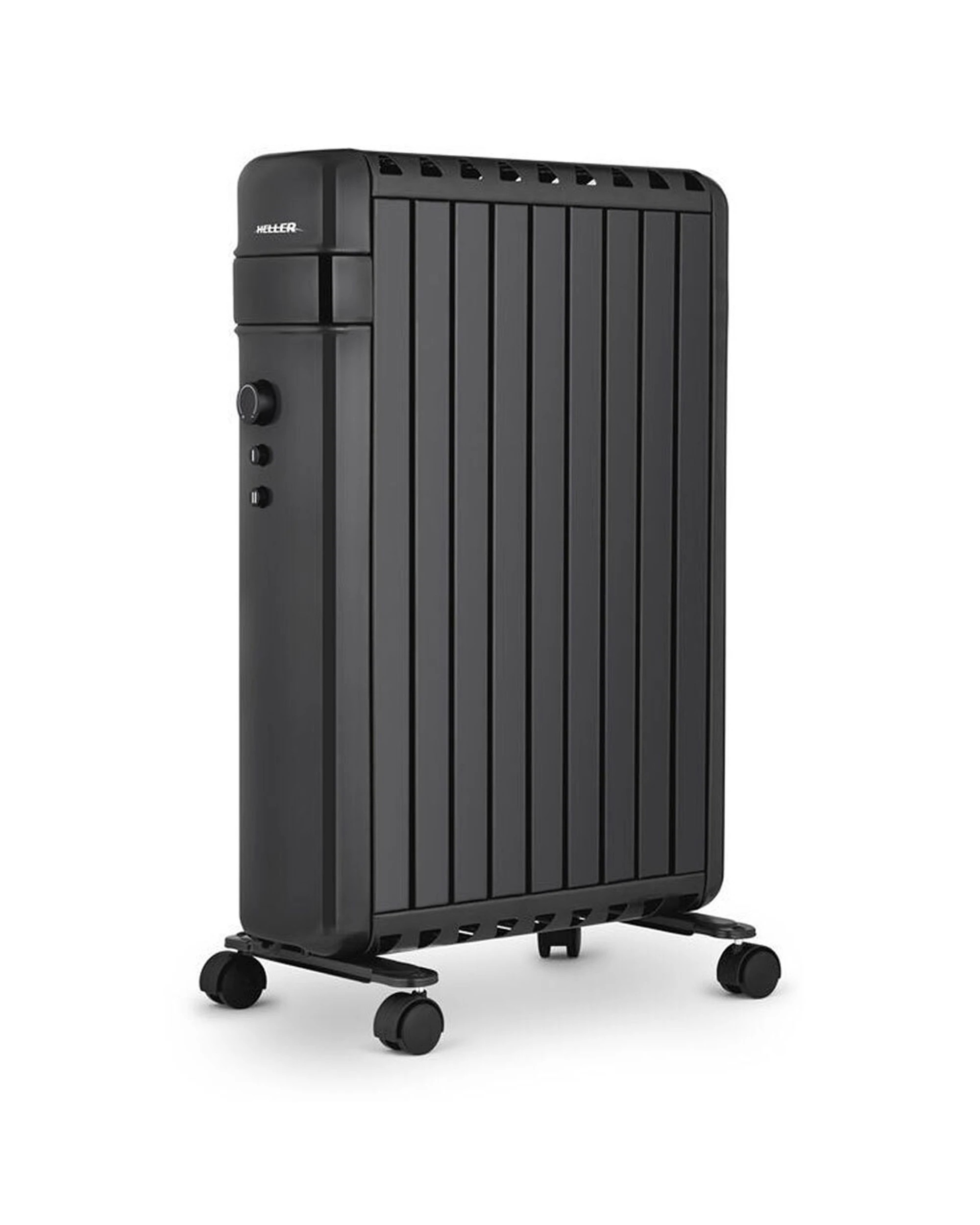 1 Heller Column Heater 2000W Thermostat Control Overheat Protection Castors
 - black, 1 of 3