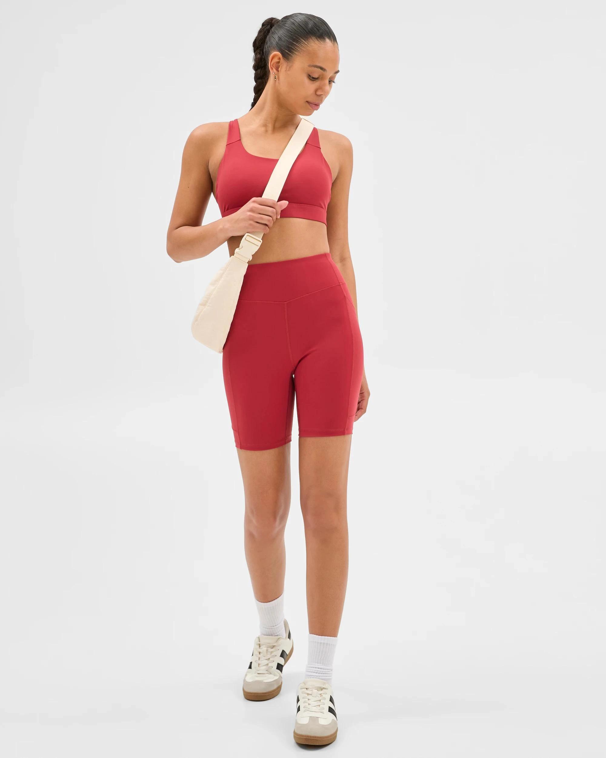 1 Target Active Infinity Medium Impact Crop Top SIENNA, 1 of 5