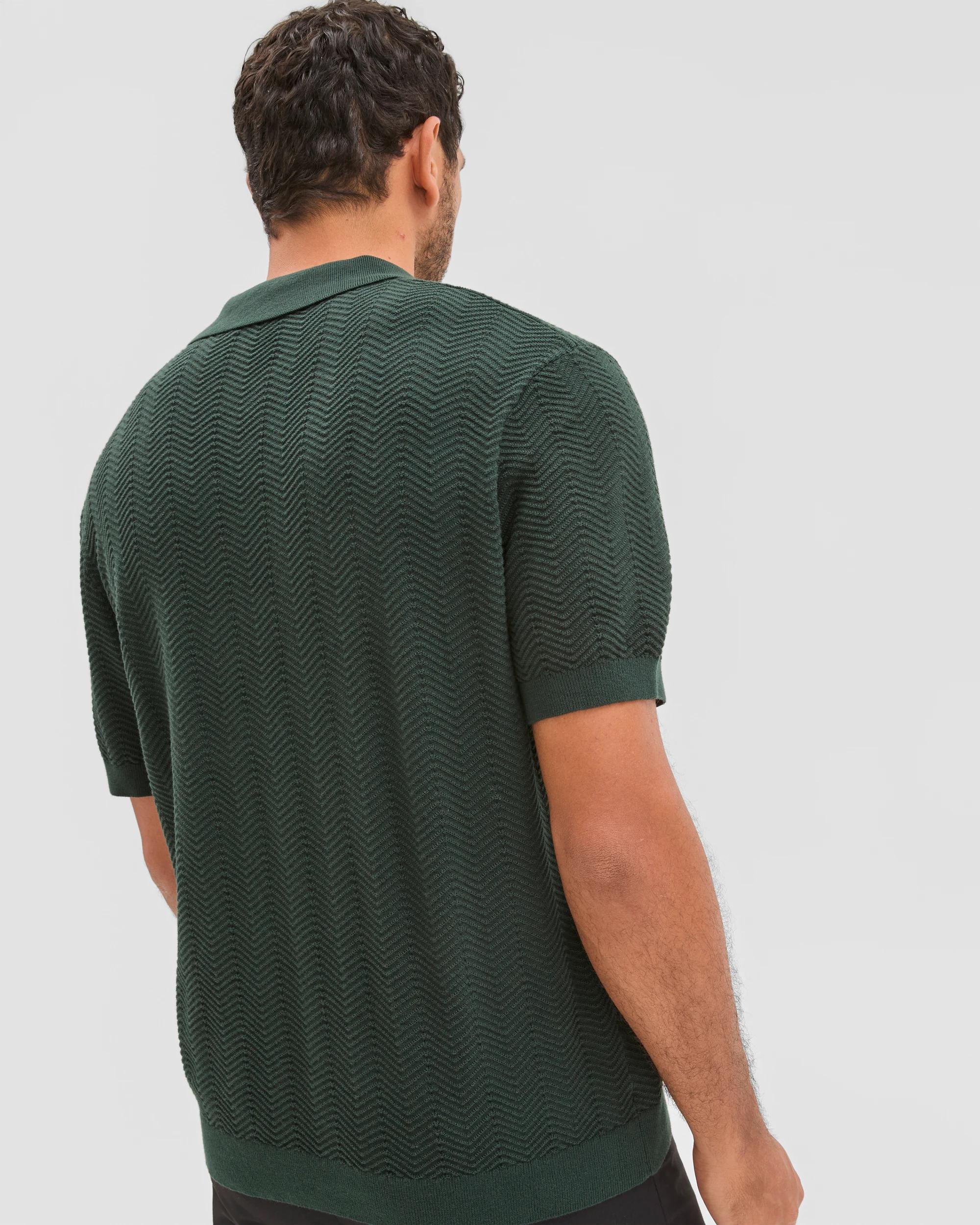 6 Preview Australian Cotton Knit Polo Top SCARAB, 6 of 6