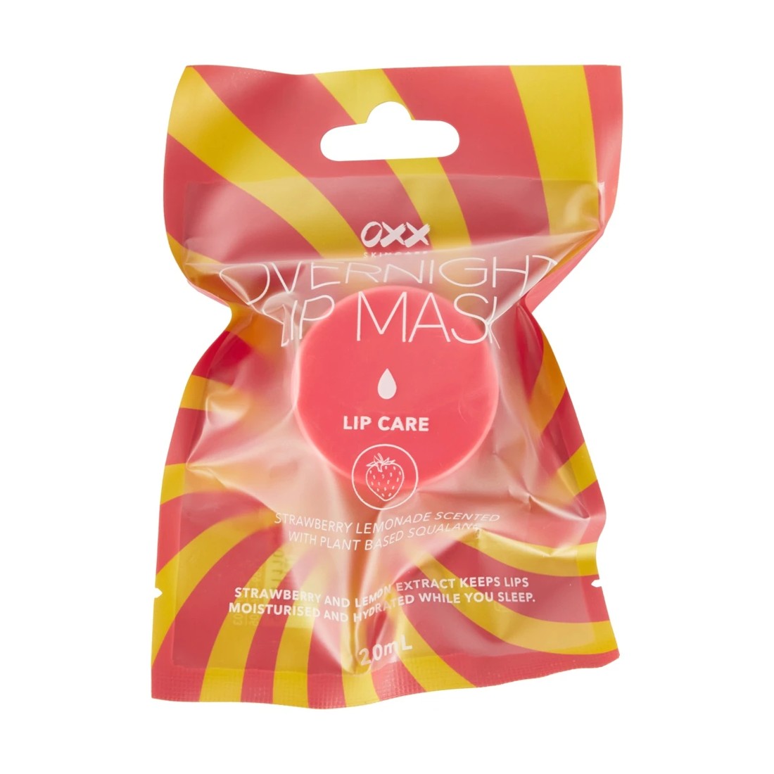 1 OXX Skincare Overnight Lip Care Lip Mask 20ml - Strawberry and Lemonade Scented, 1 of 5
