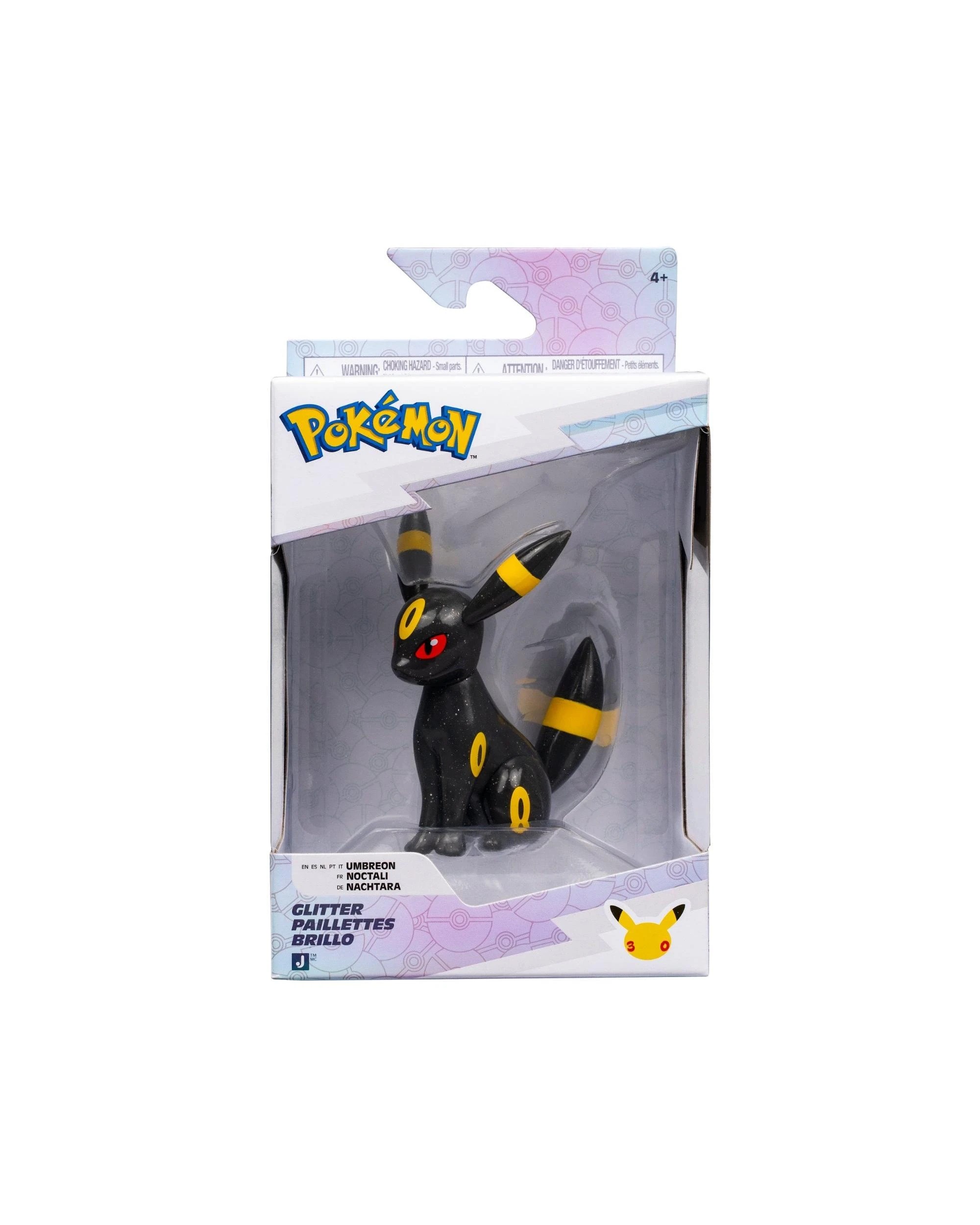 1 Pokemon Select 30th Anniversary Umbreon Glitter 3 inch Vinyl Figure, 1 of 6