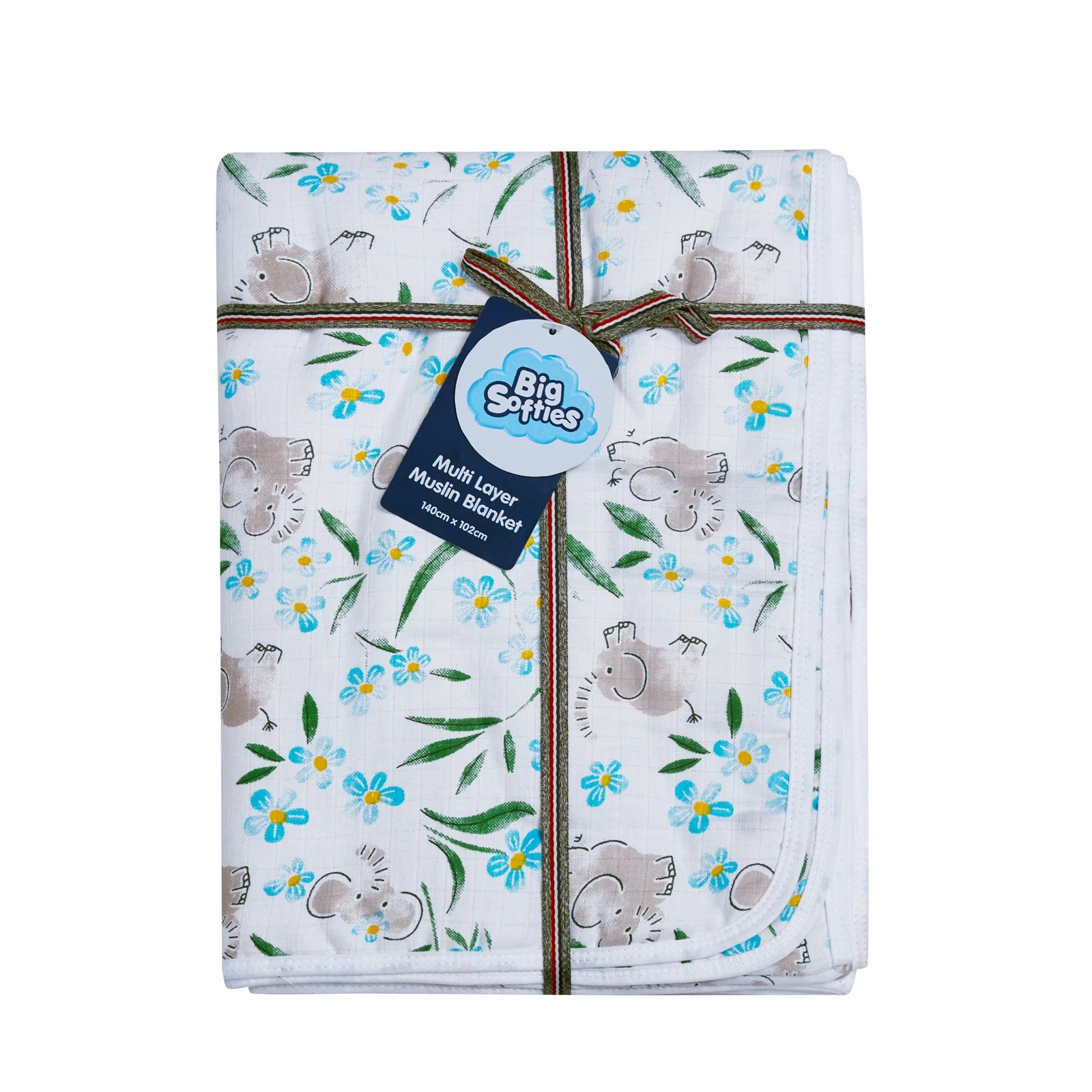 1 Big Softies Cotton Padded Muslin Blanket, 1 of 5