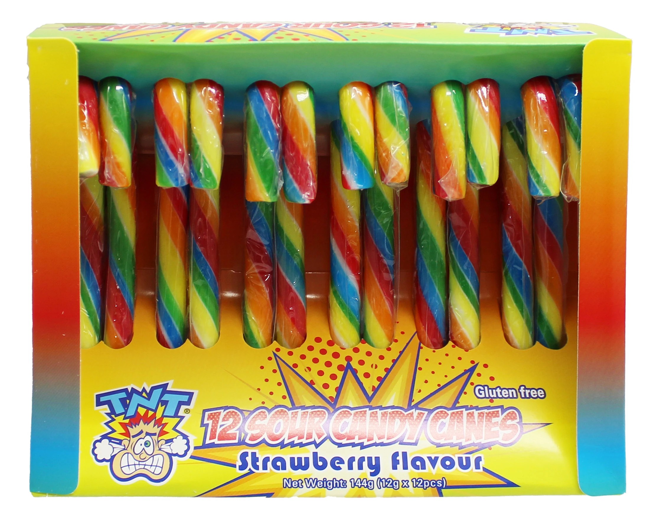 1 12 Pack TNT Sour Candy Canes 144g, 1 of 3