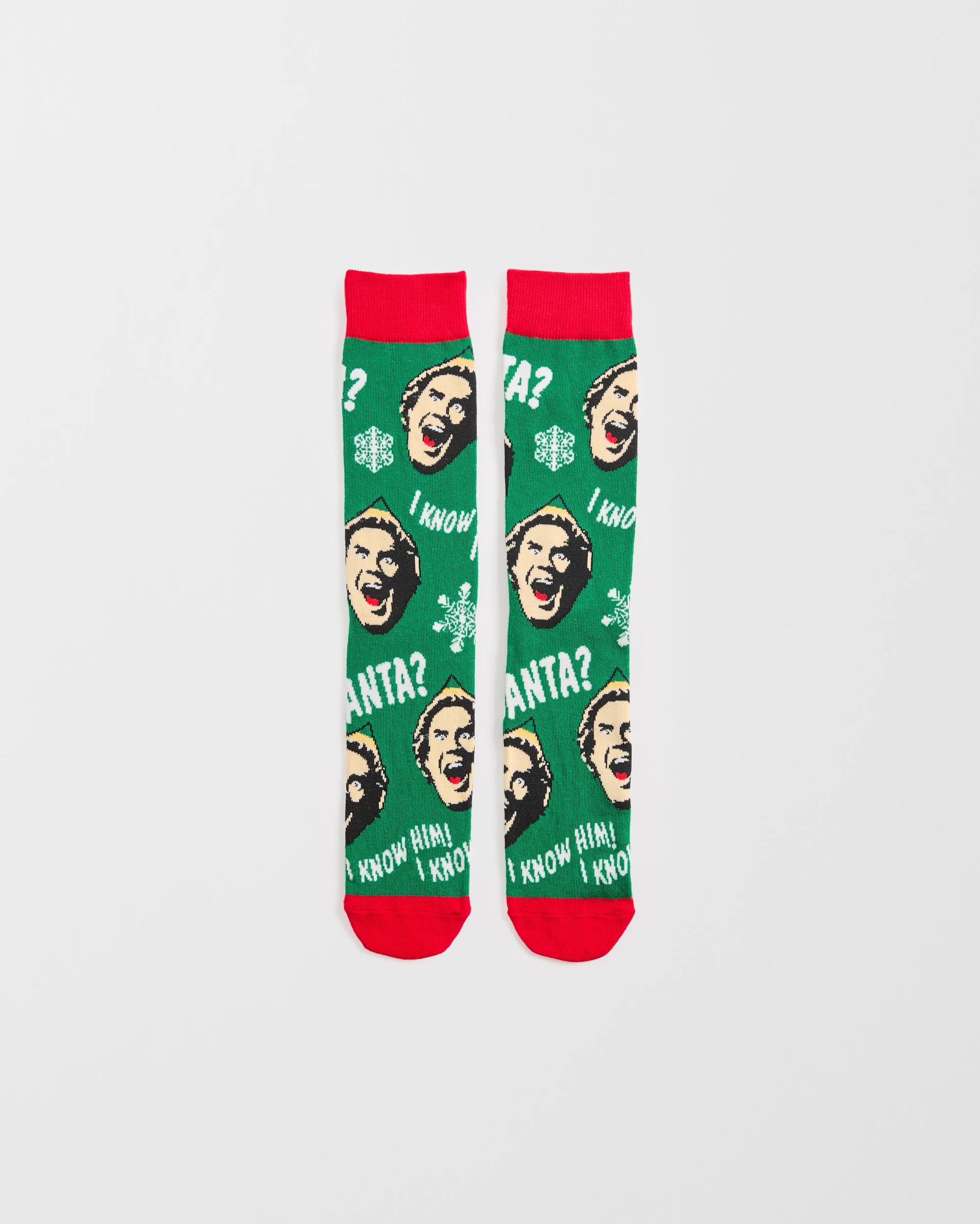 1 Swag  Crew Socks - Christmas OMG Elf GREEN, 1 of 3