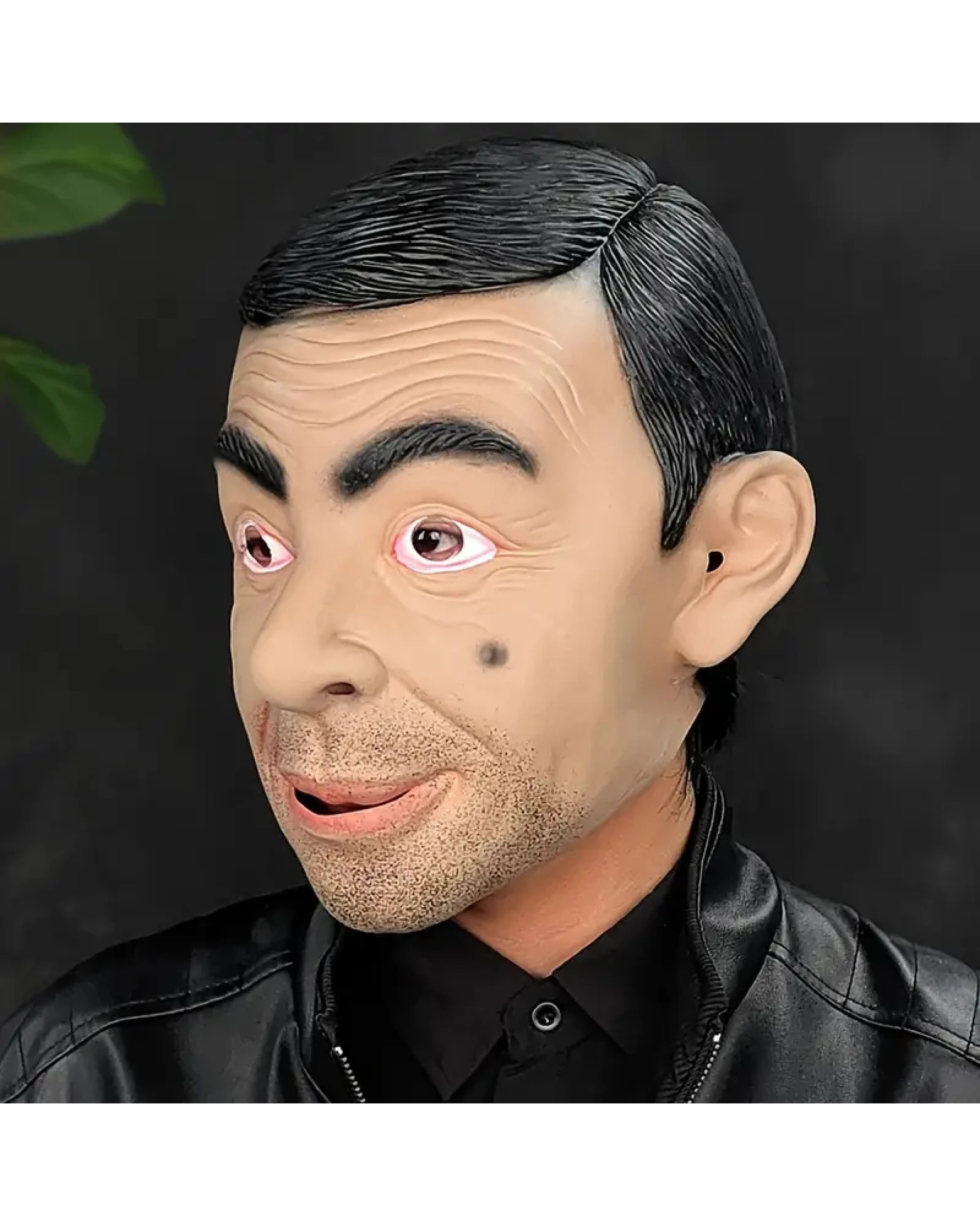 4 BR Costumes Rowan Atkinson Mr. Bean Rubber Latex Mask for Costume Parties, 4 of 5