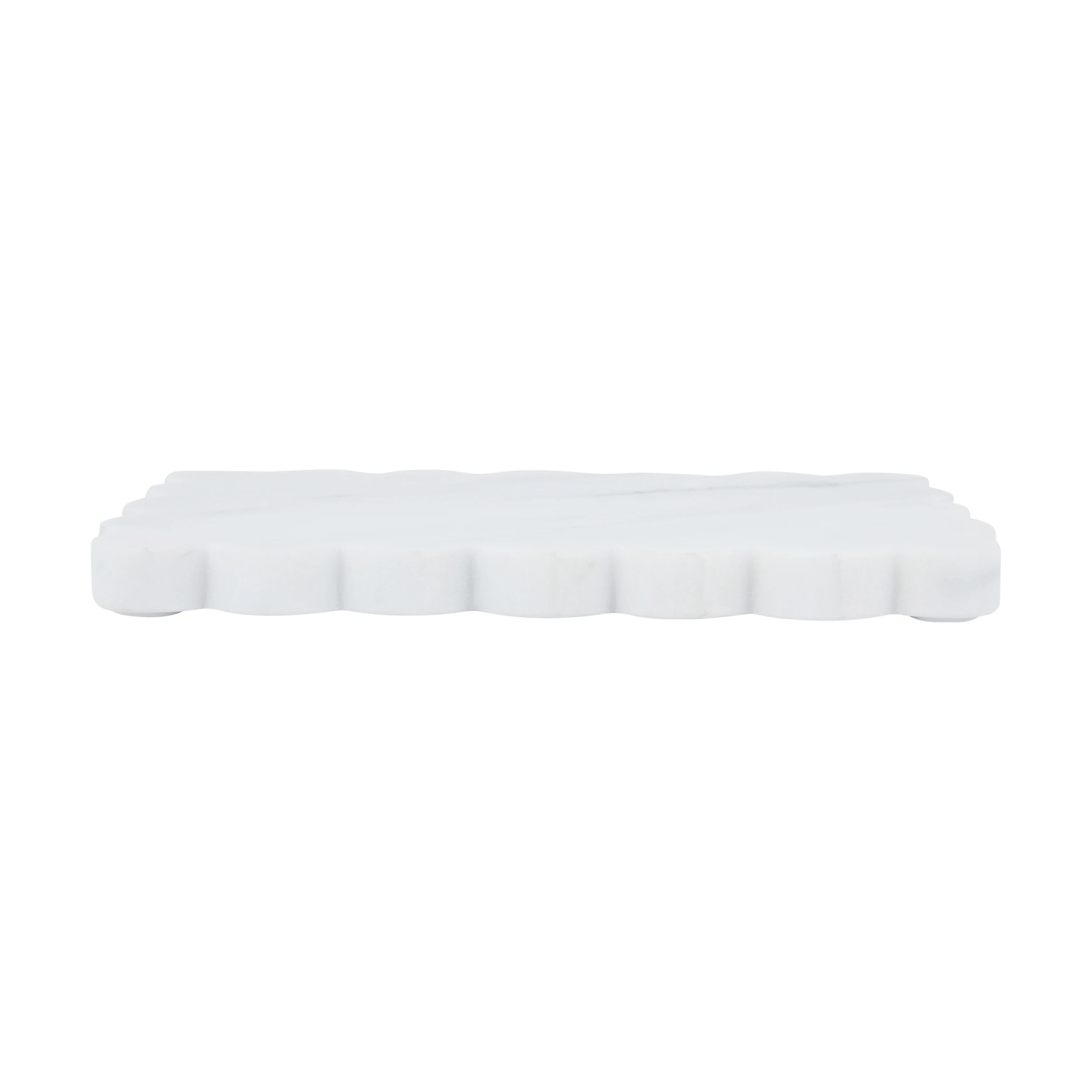 2 Scallop Edge Marble Candle Tray, 2 of 4