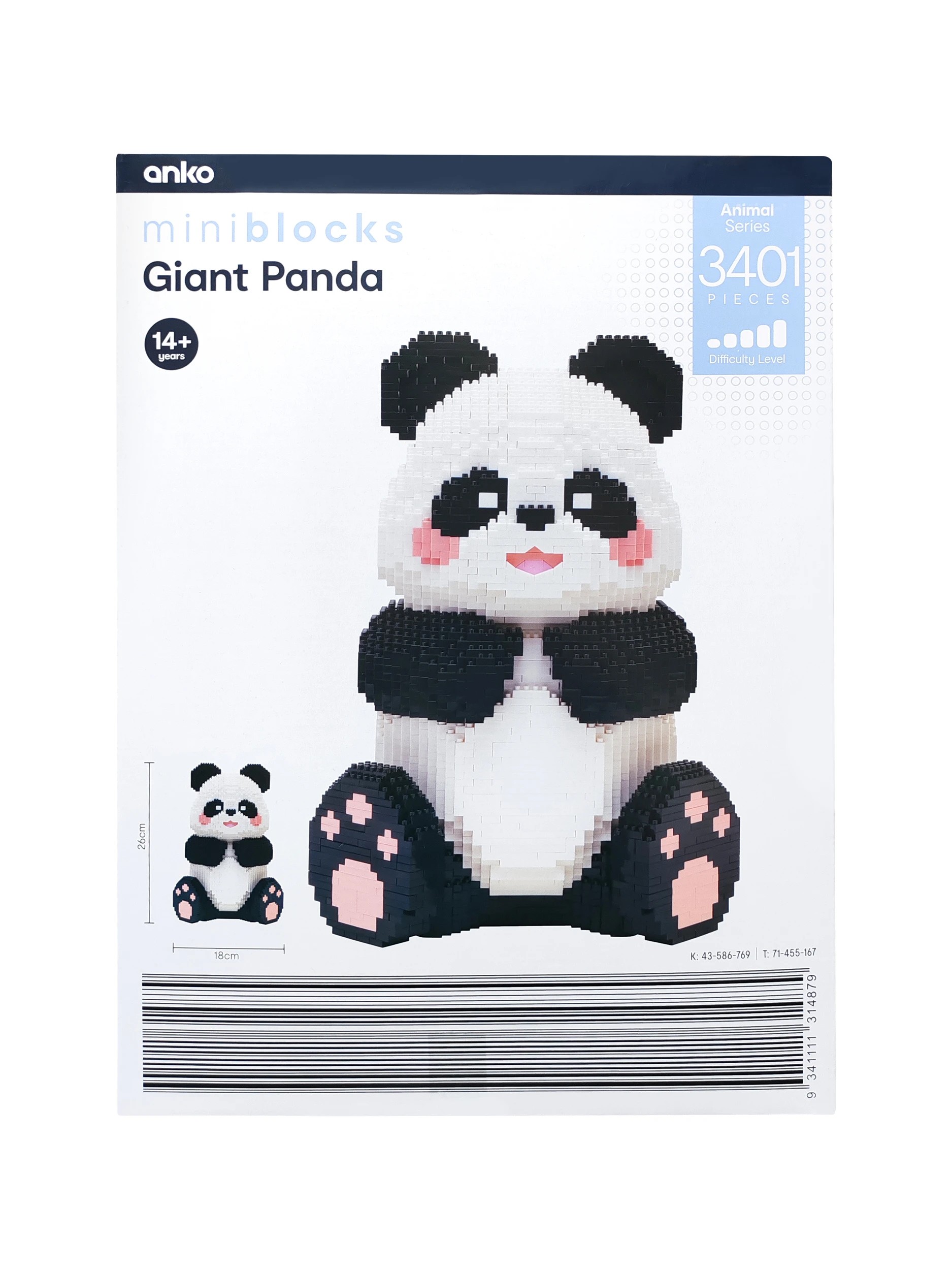 6 3401 Piece Mini Blocks Animal Series: Giant Panda, 6 of 6