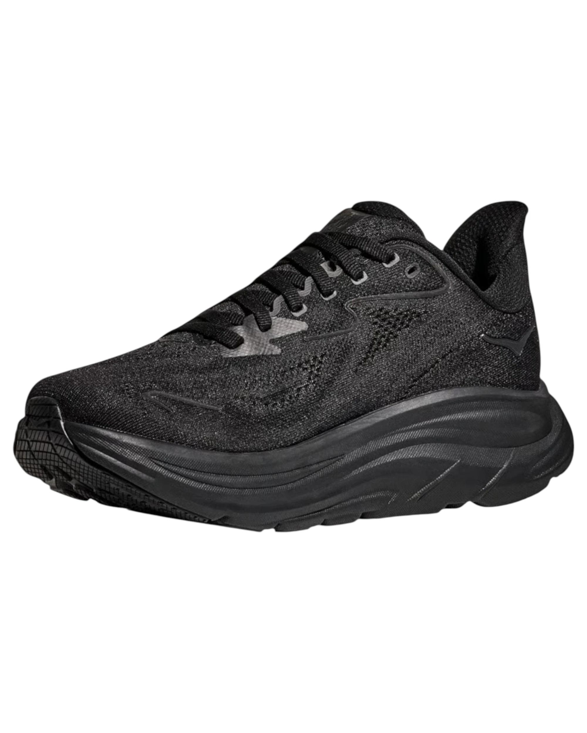 3 Hoka Mens Clifton 10 Athletic Running Shoes BLACK, 3 of 8