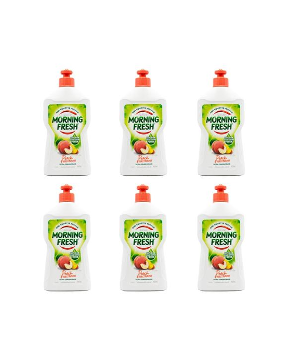 Morning Fresh 6PK Dishwashing Liquid 400ml Nectarine Scent - Multi