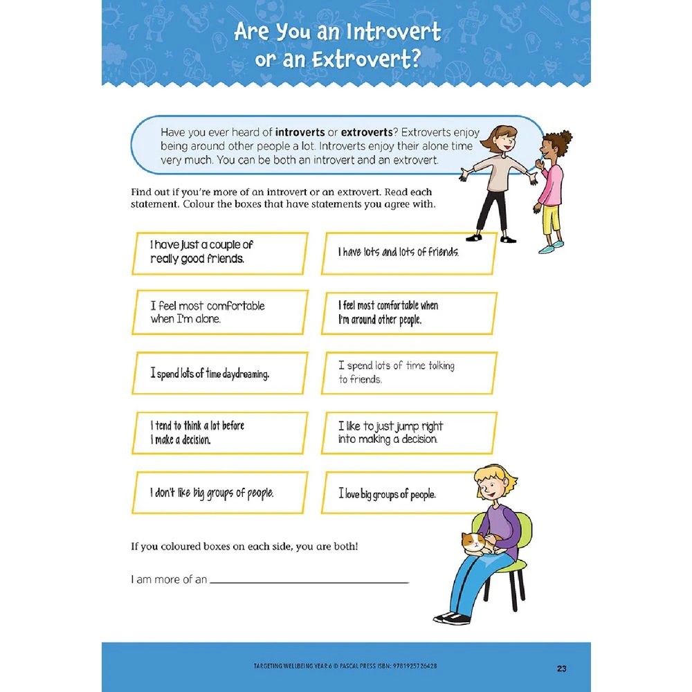 7 Targeting Wellbeing Year 6, 7 of 8