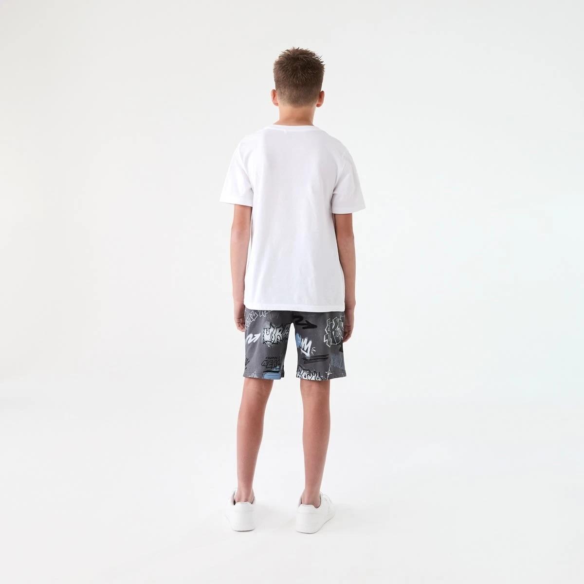 7 Printed Knit Shorts GRAFFITI OVERSPRAY GREY, 7 of 7