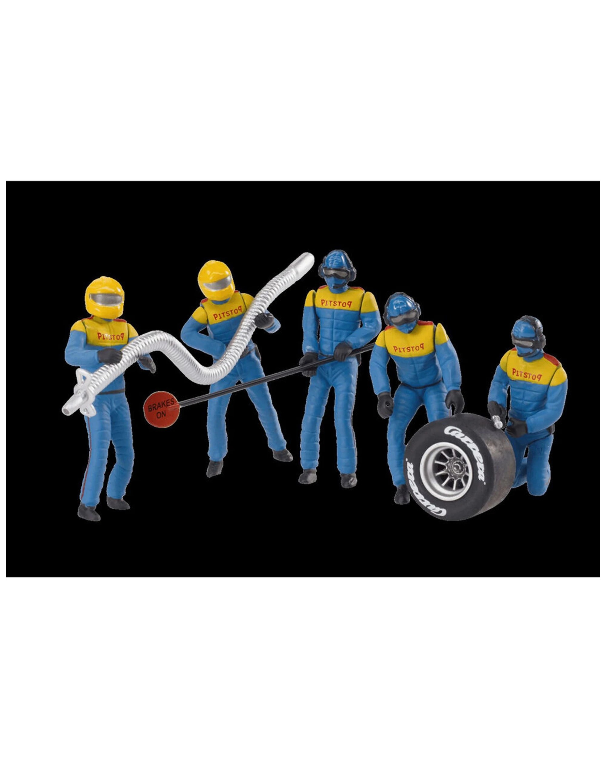 3 CARRERA 5Pc Pit Mechanics Race Track Accessory Slot Car Figures 8 Years - Multi, 3 of 3