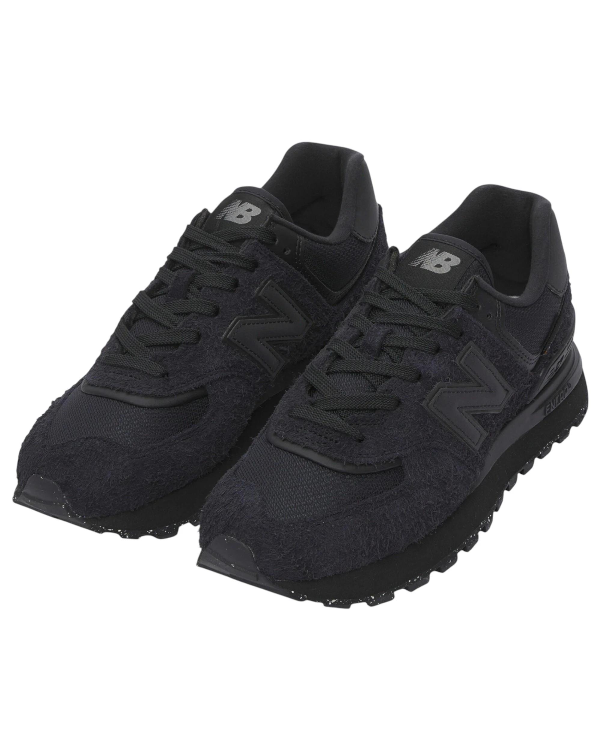 4 New Balance Mens 574 Legacy Triple Black Athletic Shoes BLACK, 4 of 6