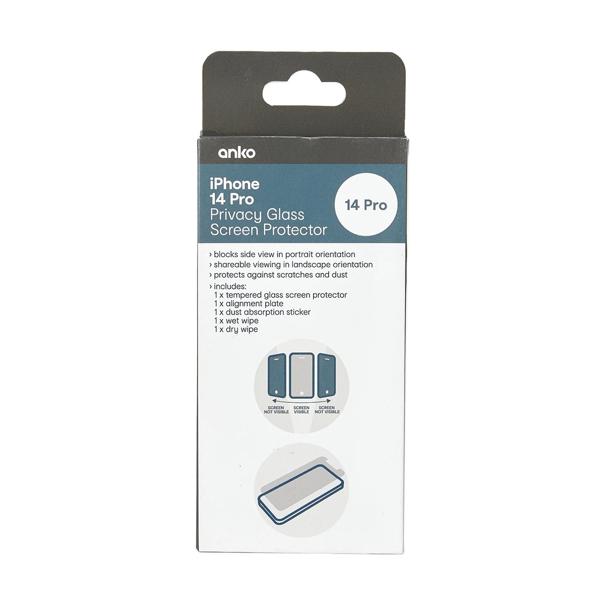 1 iPhone 14 Pro Privacy Glass Screen Protector, 1 of 3