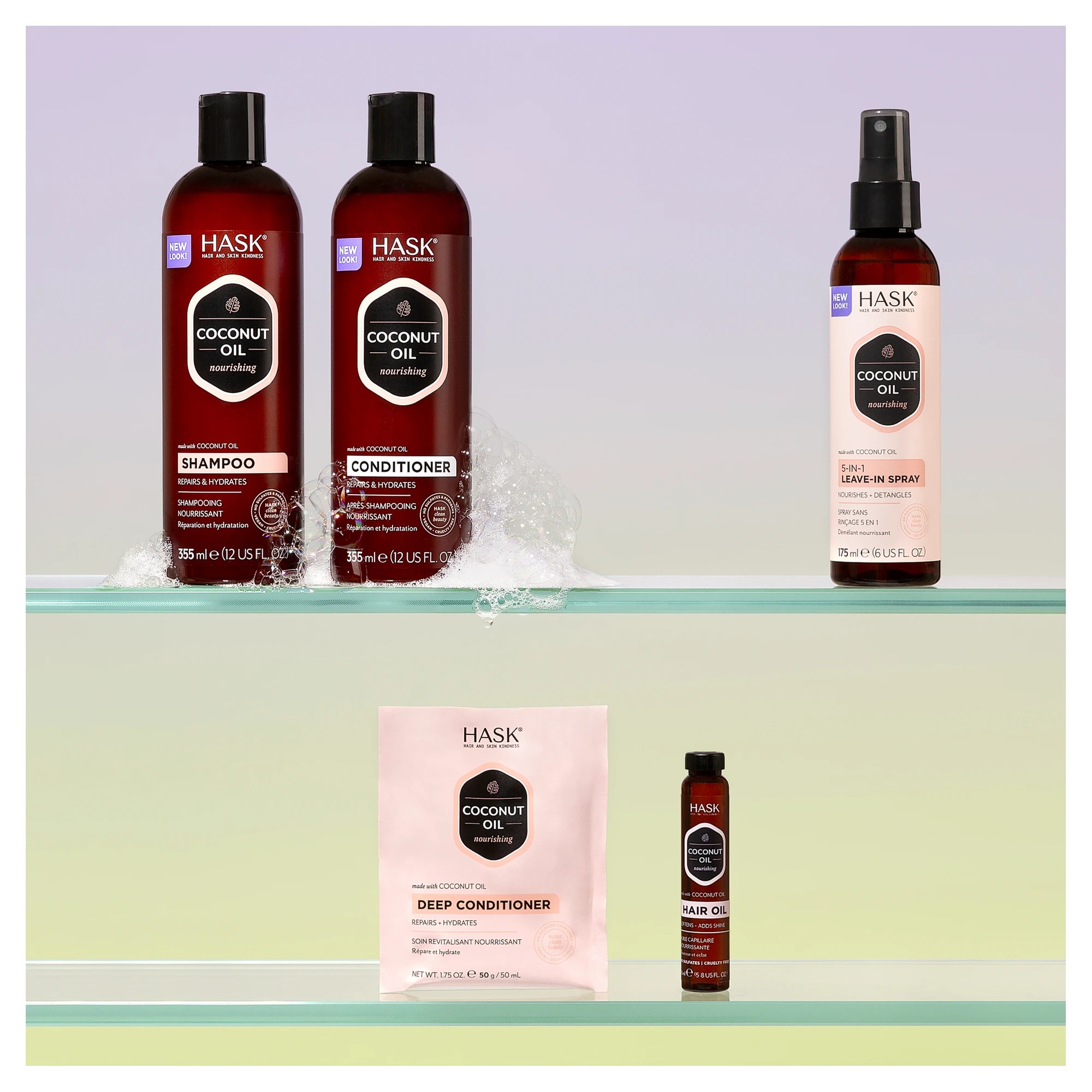 8 HASK 5-in-1 Leave-In Spray 175ml - Coconut Oil, 8 of 10