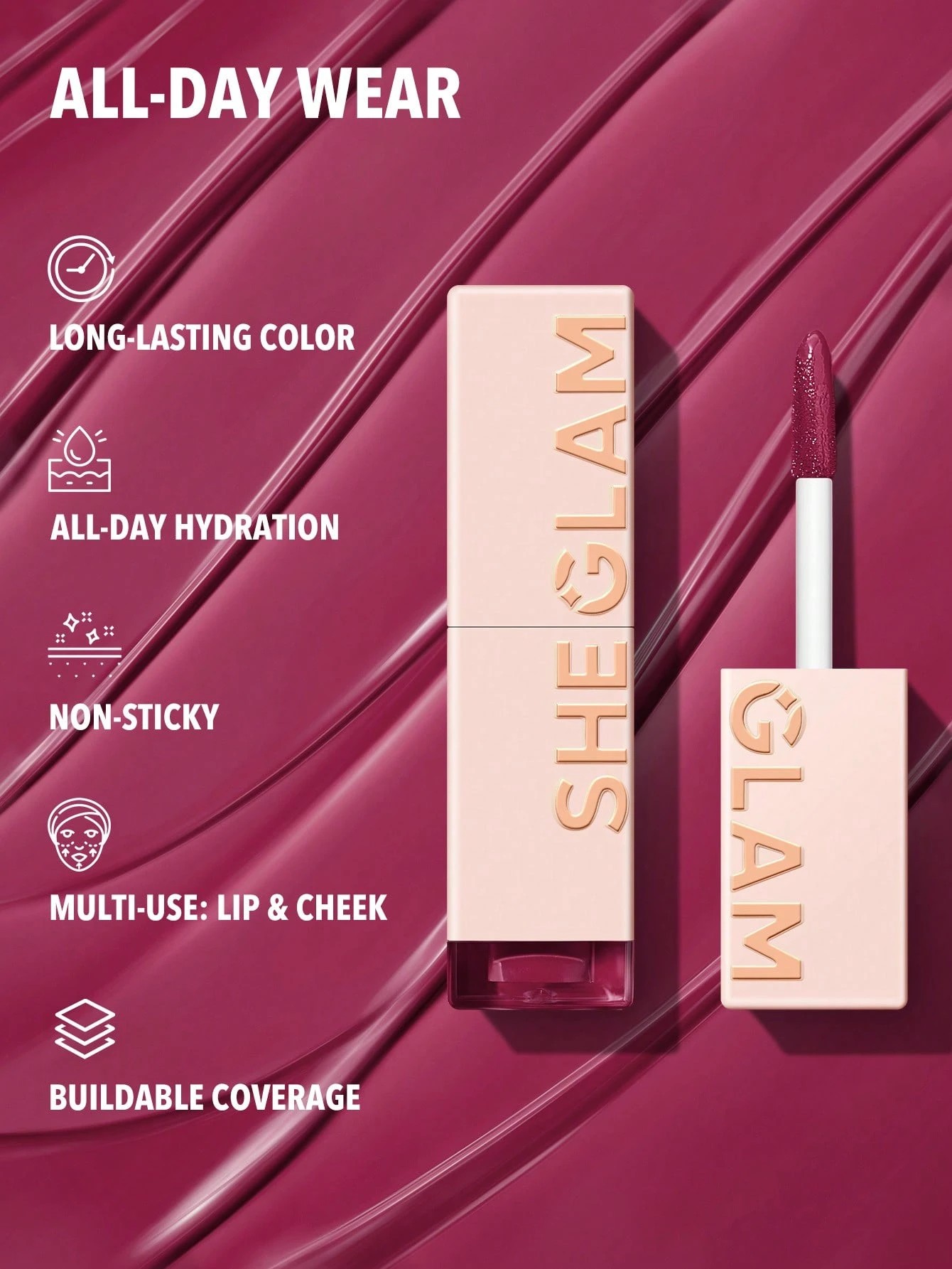 3 SHEGLAM Take A Hint Lip Tint - Cheeky, 3 of 6