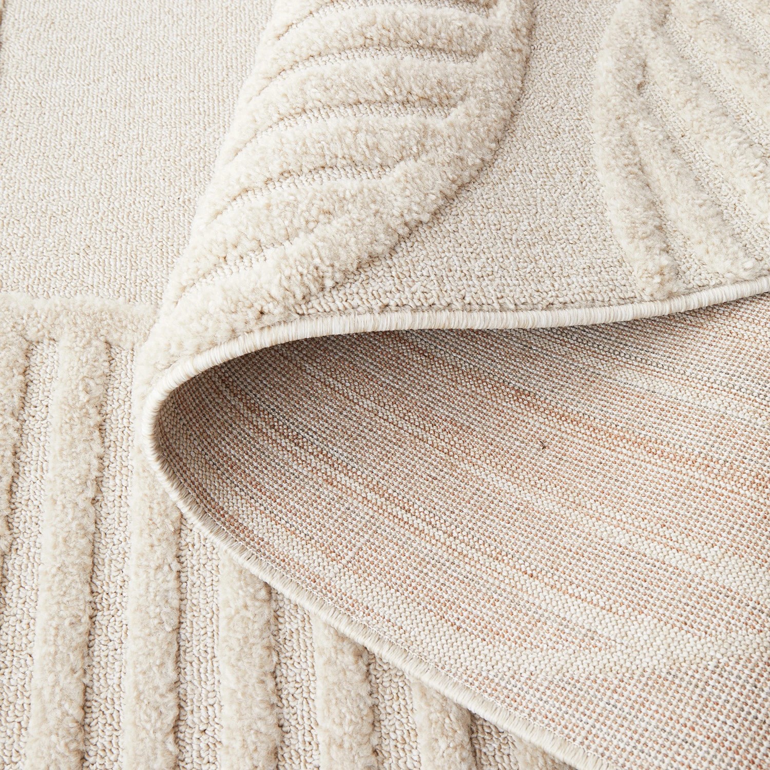 6 Common Ground Rugs Nirvana Leo 500x80cm - Extra Large Runner Power Loomed Pet Friendly Rug - Beige, 6 of 7