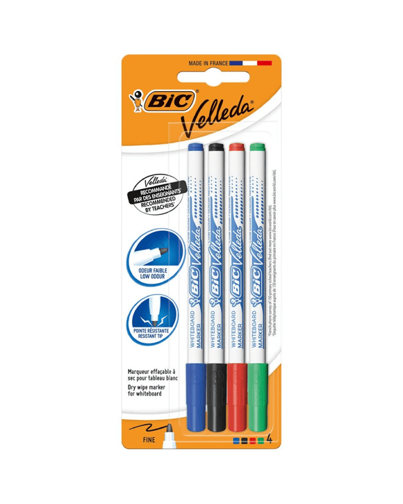 BIC Velleda 1721 Whiteboard Markers Assorted 4 Pack