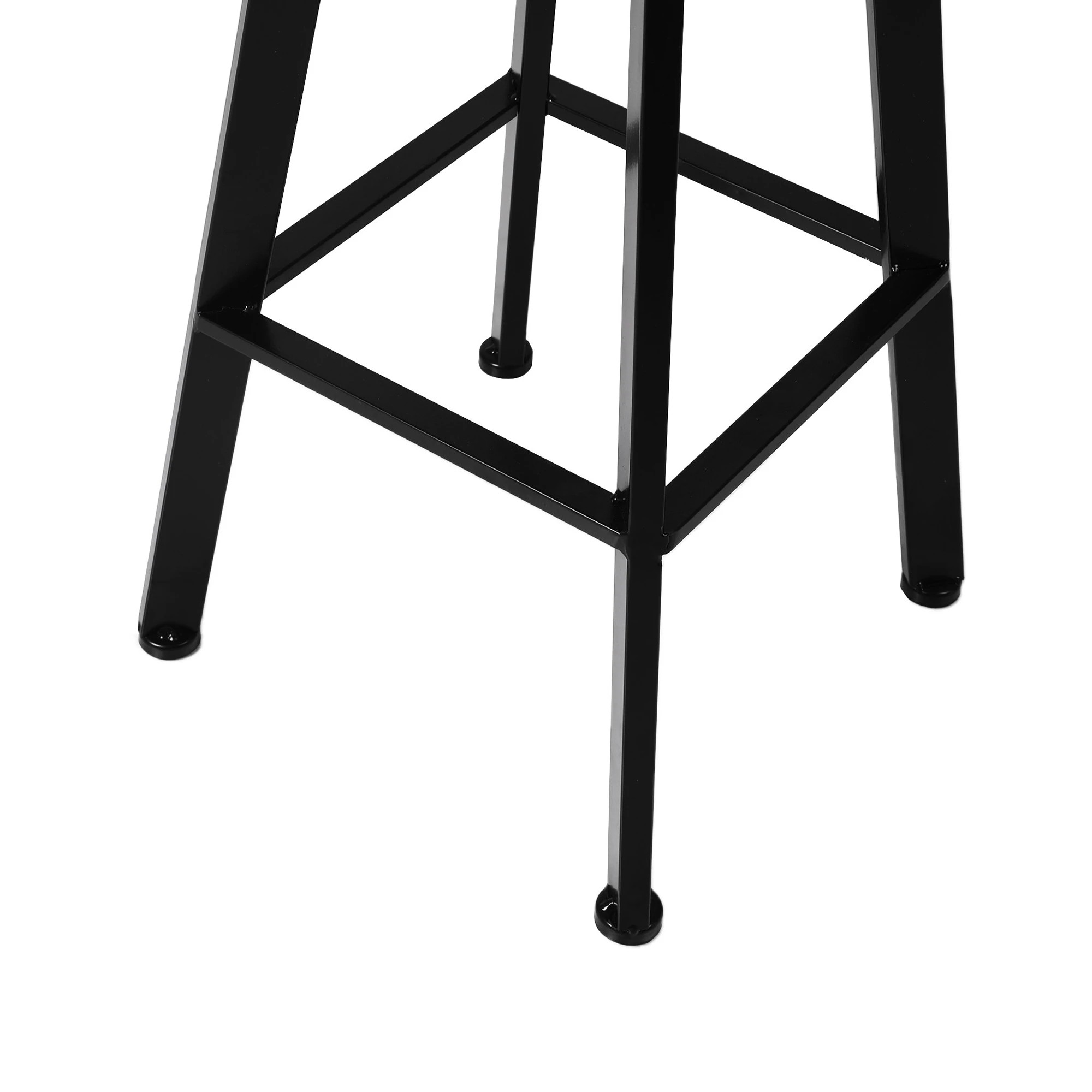 5 Levede 2x Bar Stool Kitchen Wooden Metal Backrest Barstools Industrial Swivel, 5 of 6