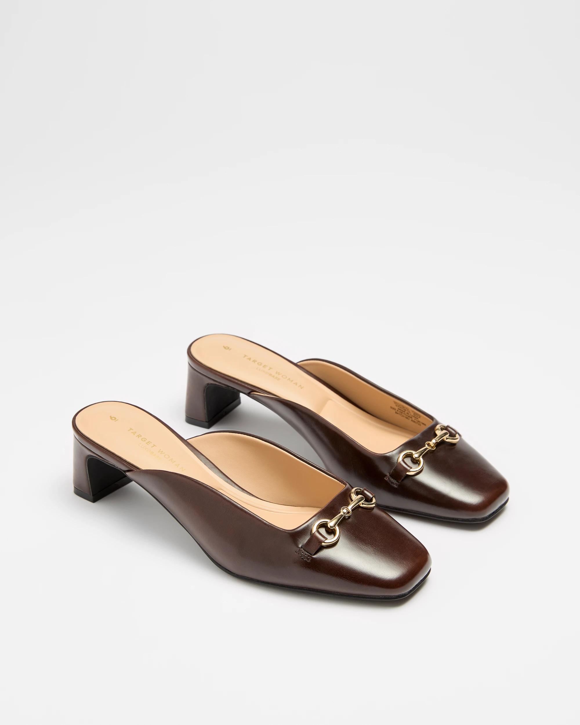 3 Target Woman Lao Metal-trim Mule Heel — Women's Black, 5.5 Cm BROWN, 3 of 3