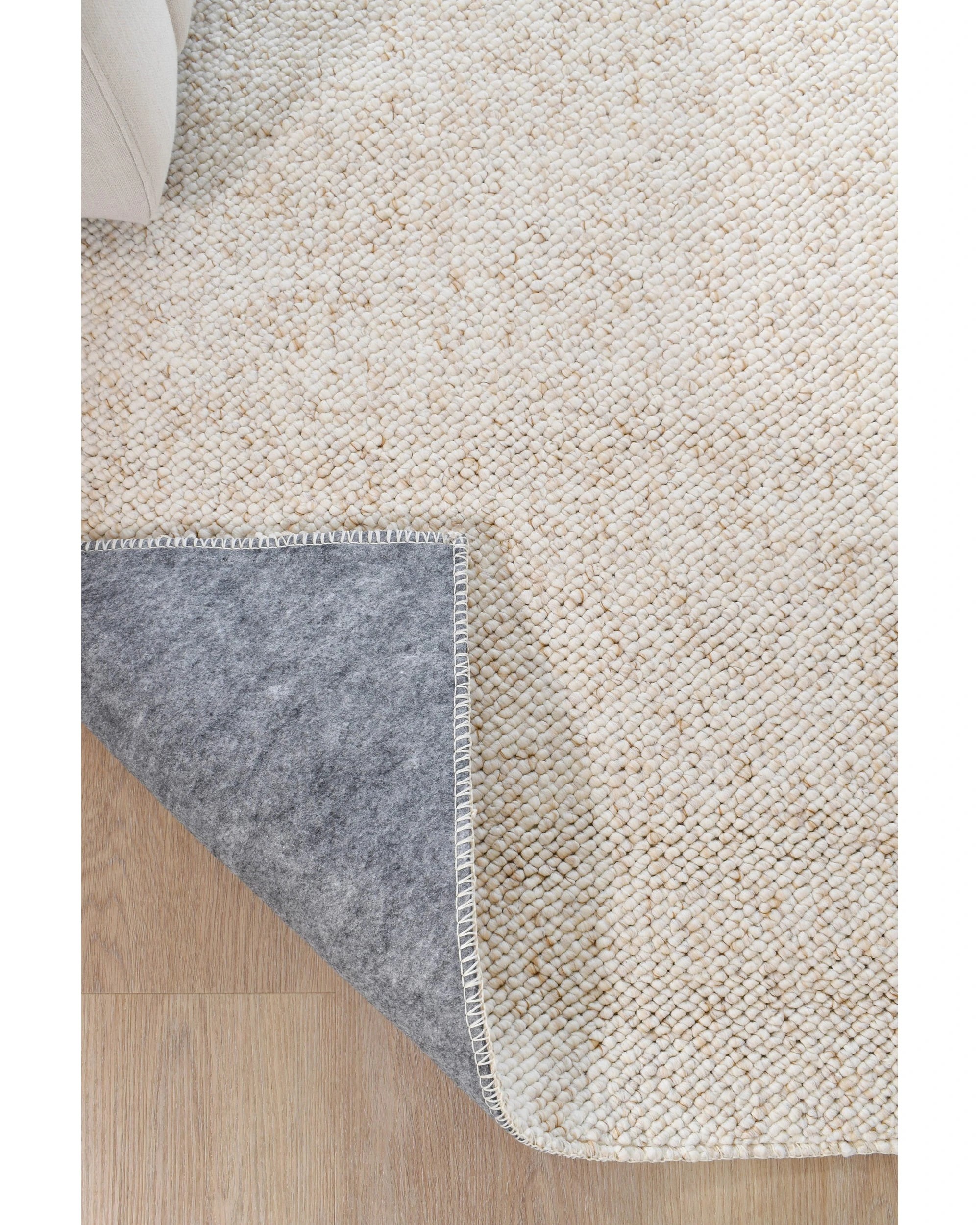Austex International Haven Texture Linen 240x340cm Rug - Natural - Kmart