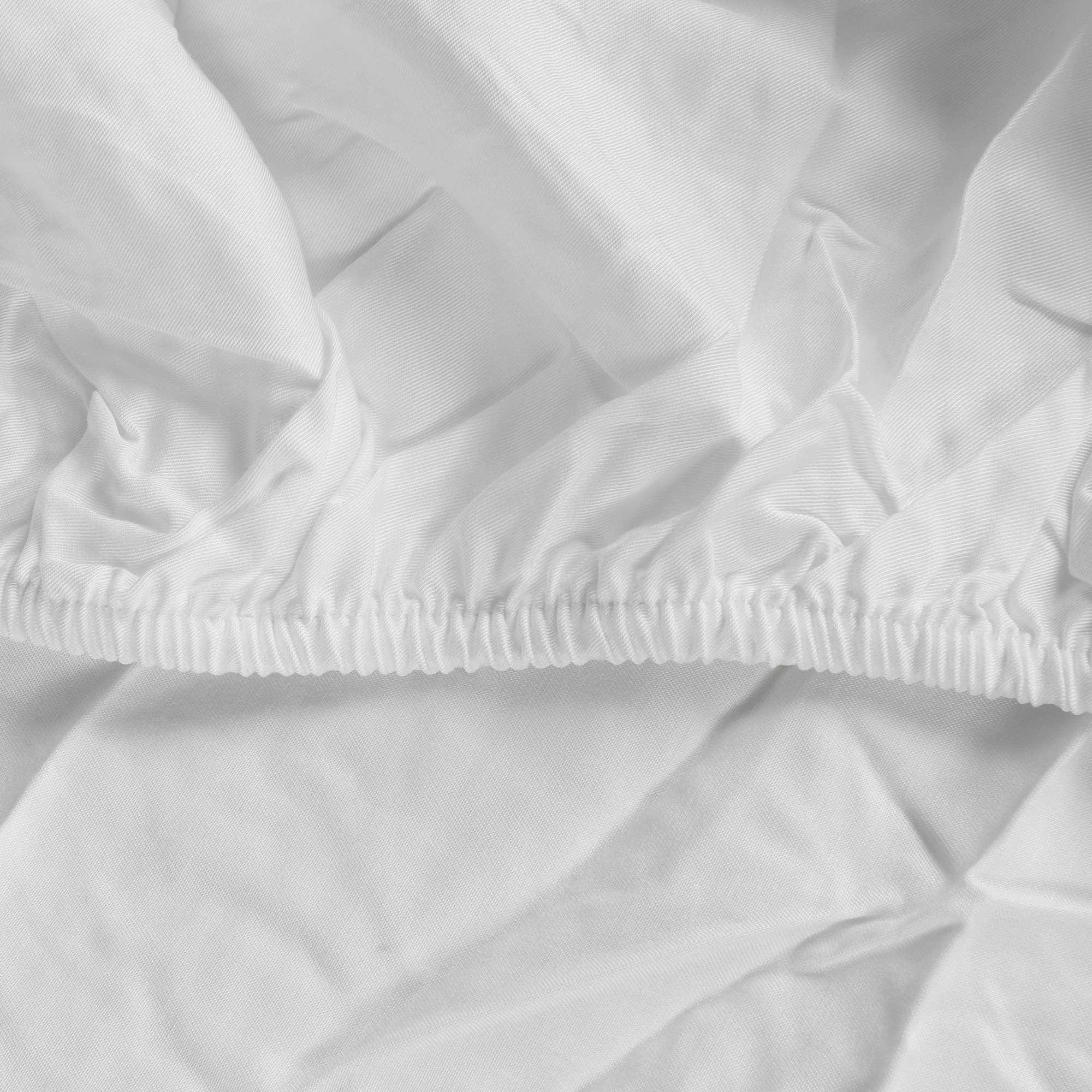 4 Dreamz White Bamboo Fitted Sheet Set - Queen Bed, 4 of 4