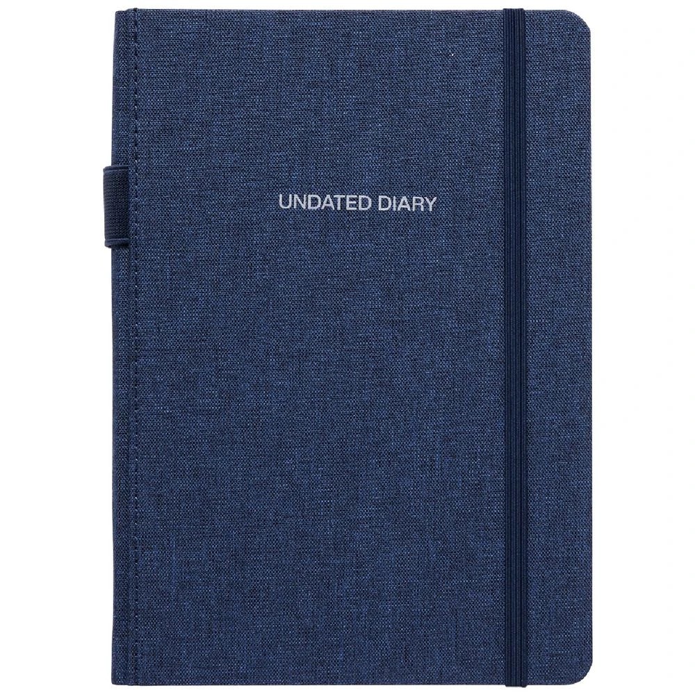 1 Otto A5 Recycled Day to Page Undated Diary Navy, 1 of 6