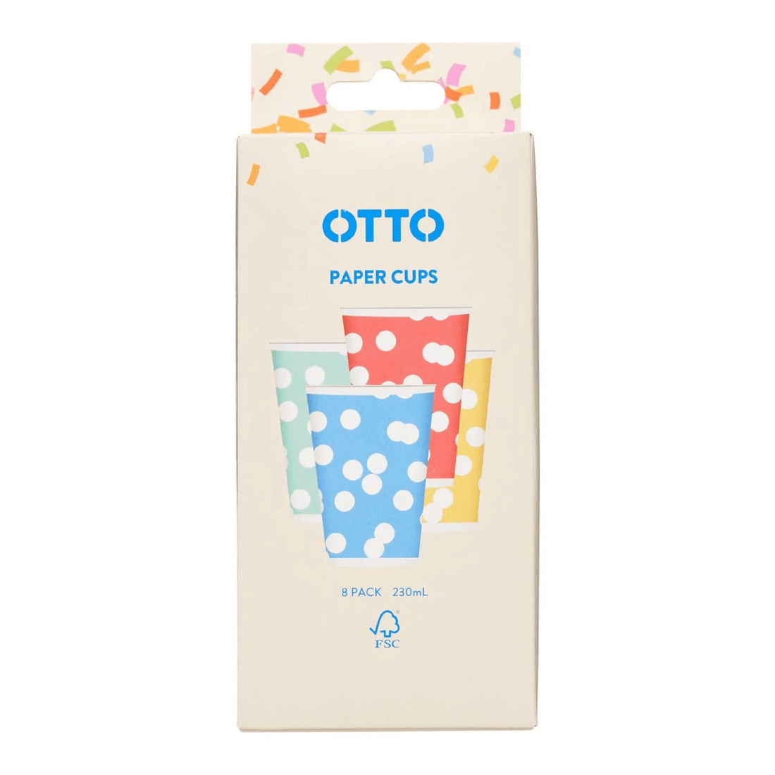 3 Otto Brights Paper Cups 8 Pack, 3 of 5
