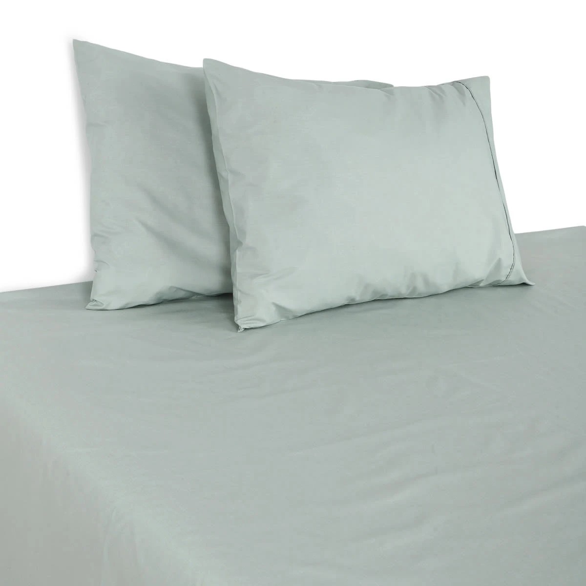 5 250 Thread Count Cotton Rich Sheet Set - Queen Bed, Eucalyptus, 5 of 7