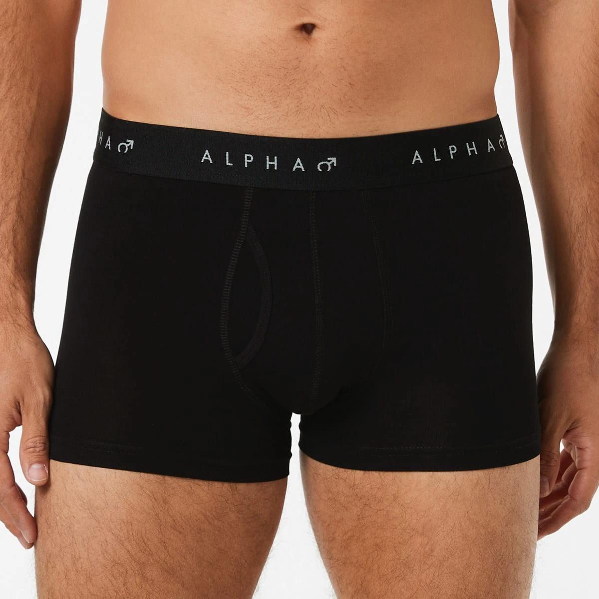 3 3 Pack Fly Front Plain Trunks GREY MARLE, 3 of 8