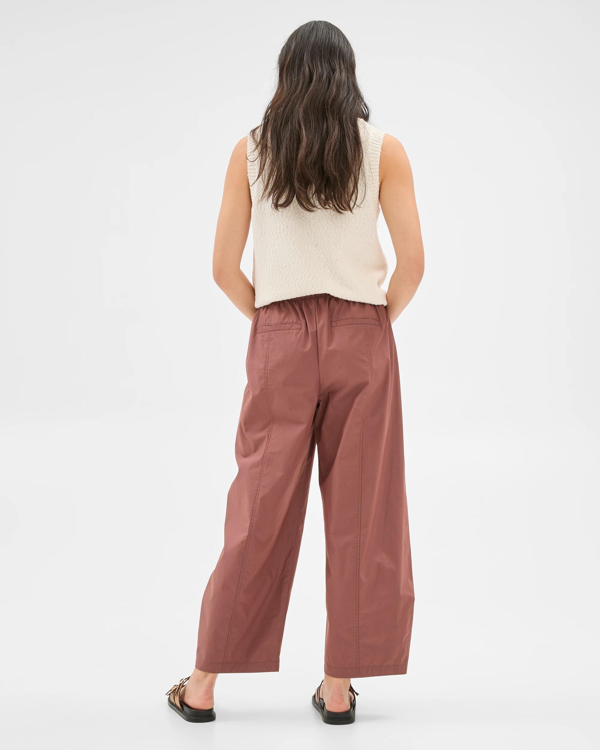 5 Target Australian Cotton Tie Waist Barrel Pants CAROB, 5 of 6