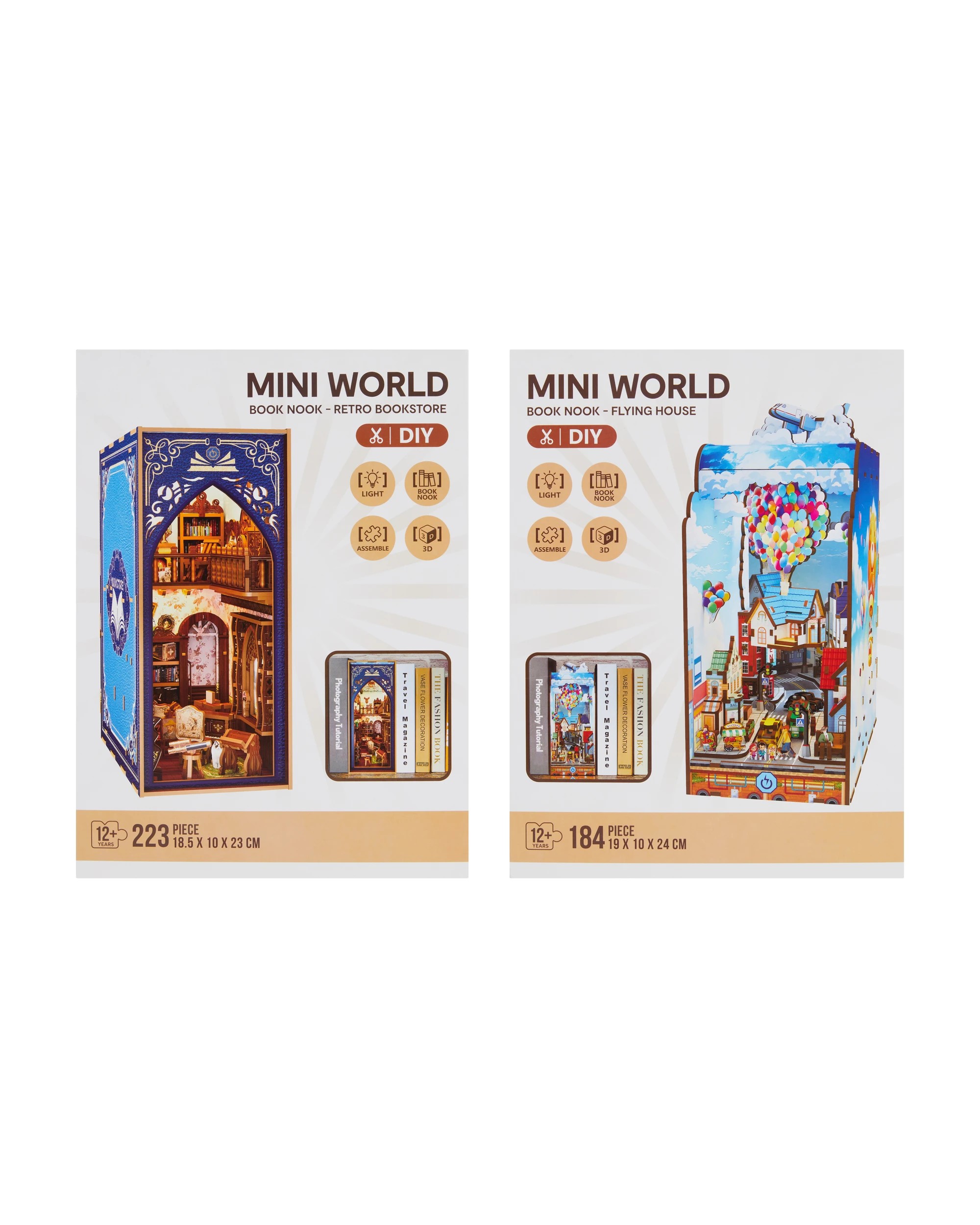 1 Mini World: Book Nook 3D Wooden Puzzle - Assorted
