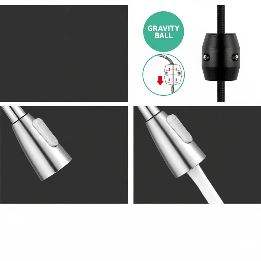 2 Cefito Kitchen Mixer Tap Pull Out 2 Mode Sink Faucet Basin Laundry Chrome - Silver, 2 of 3