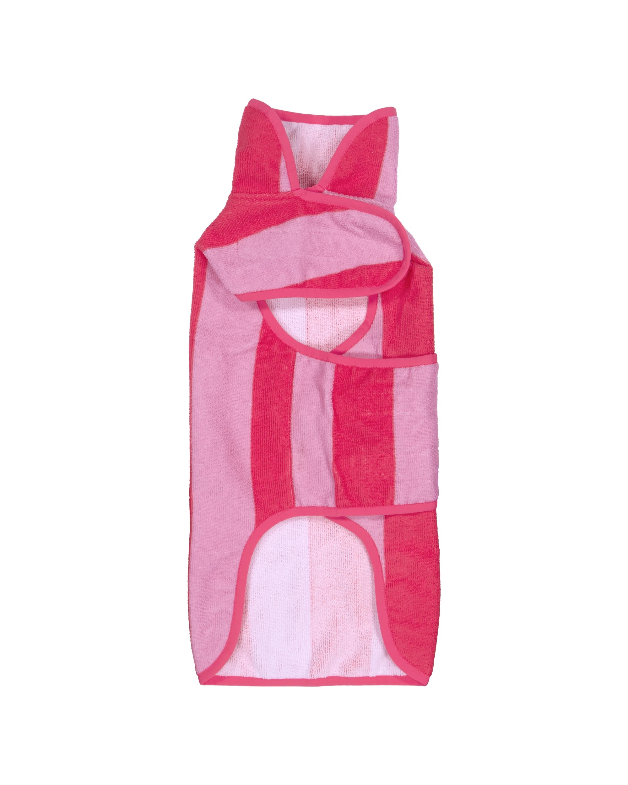 6 Pet Thick Stripe Towel - Medium, Pink, 6 of 10