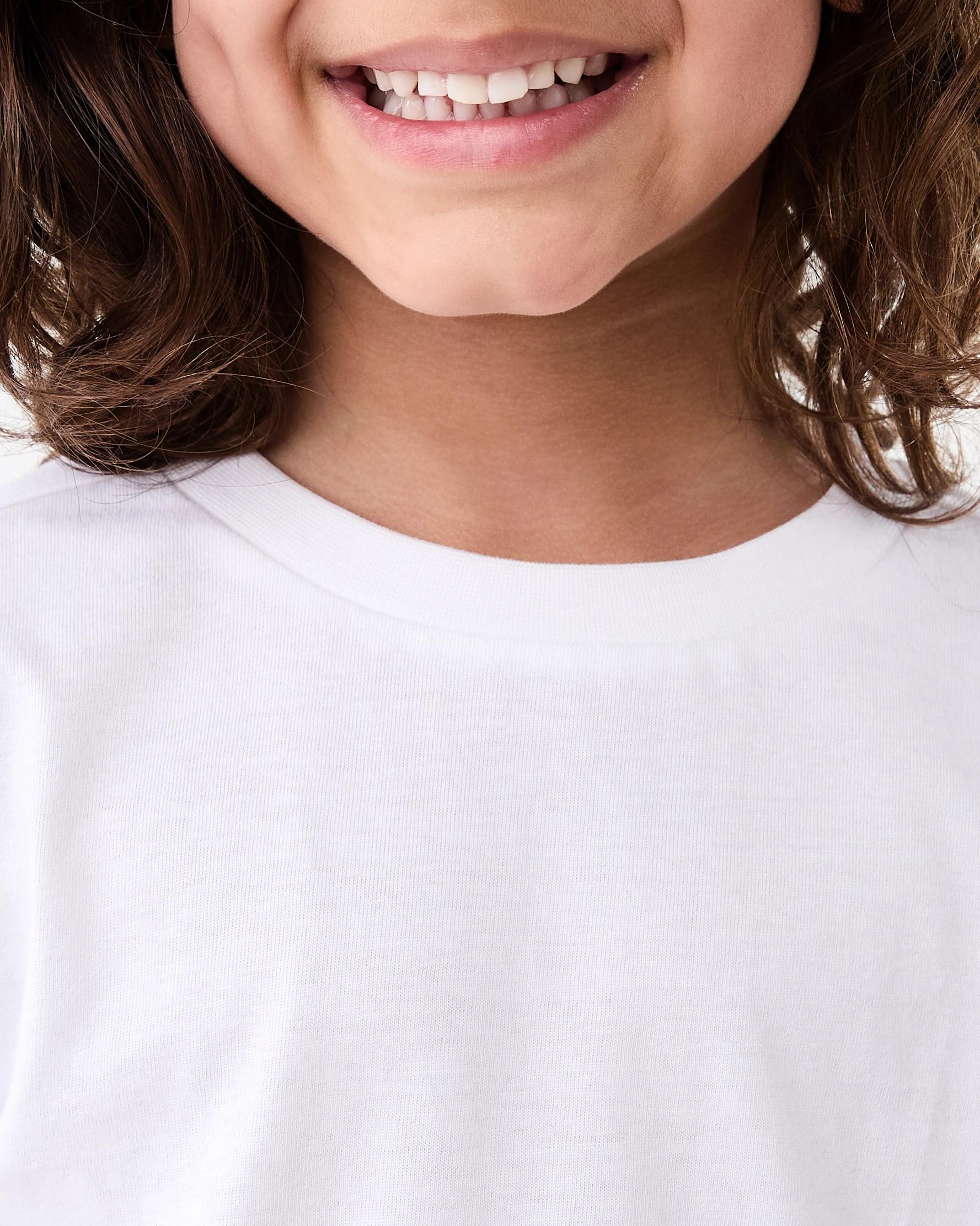 4 Long Sleeve Plain T-shirt White, 4 of 6
