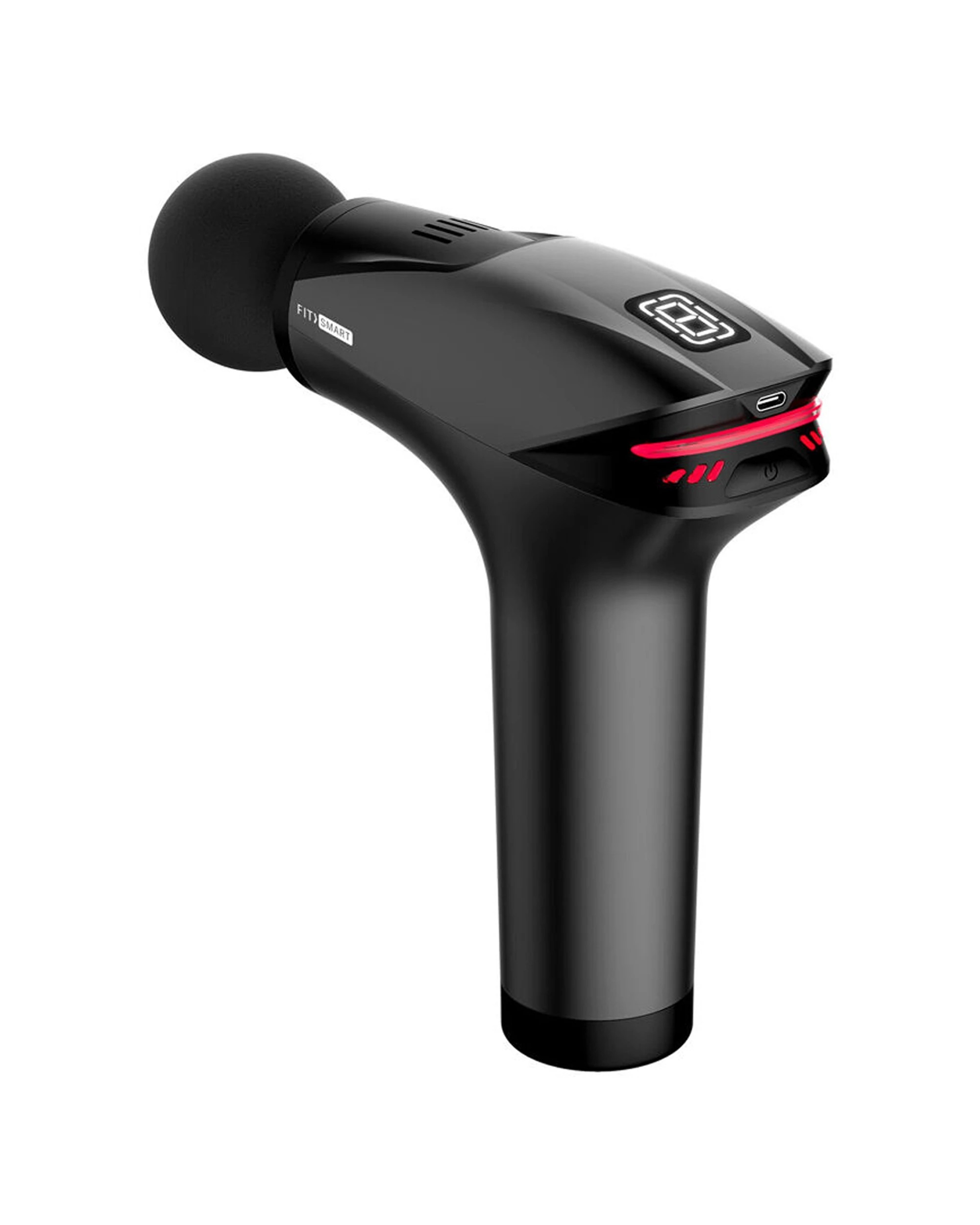 2 Fitsmart Pro Relief Portable Cordless 30W Massage Gun 8 Levels 5 Heads - Black, 2 of 7