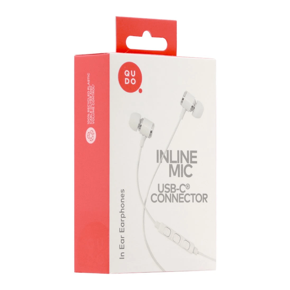 4 Qudo USB-C Earphones White, 4 of 5