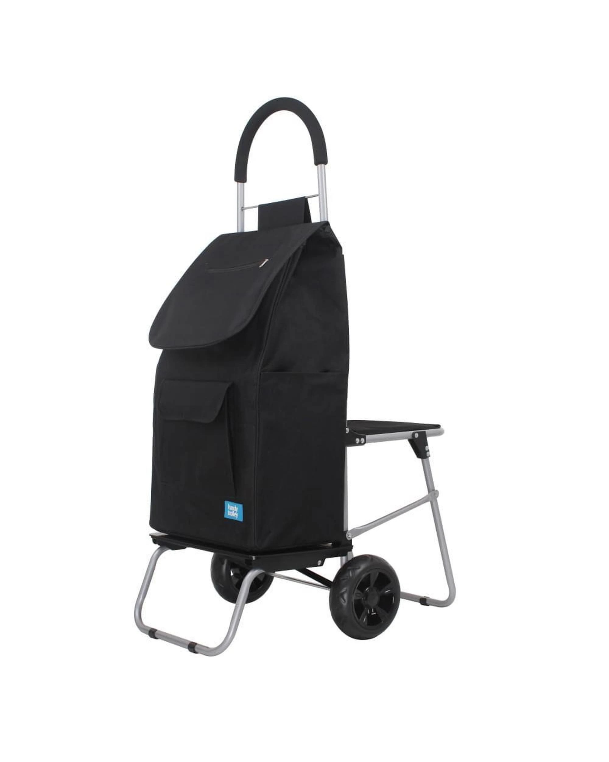 1 White Magic Handy Trolley 3in1 With Seat 40L  Black, 1 of 6
