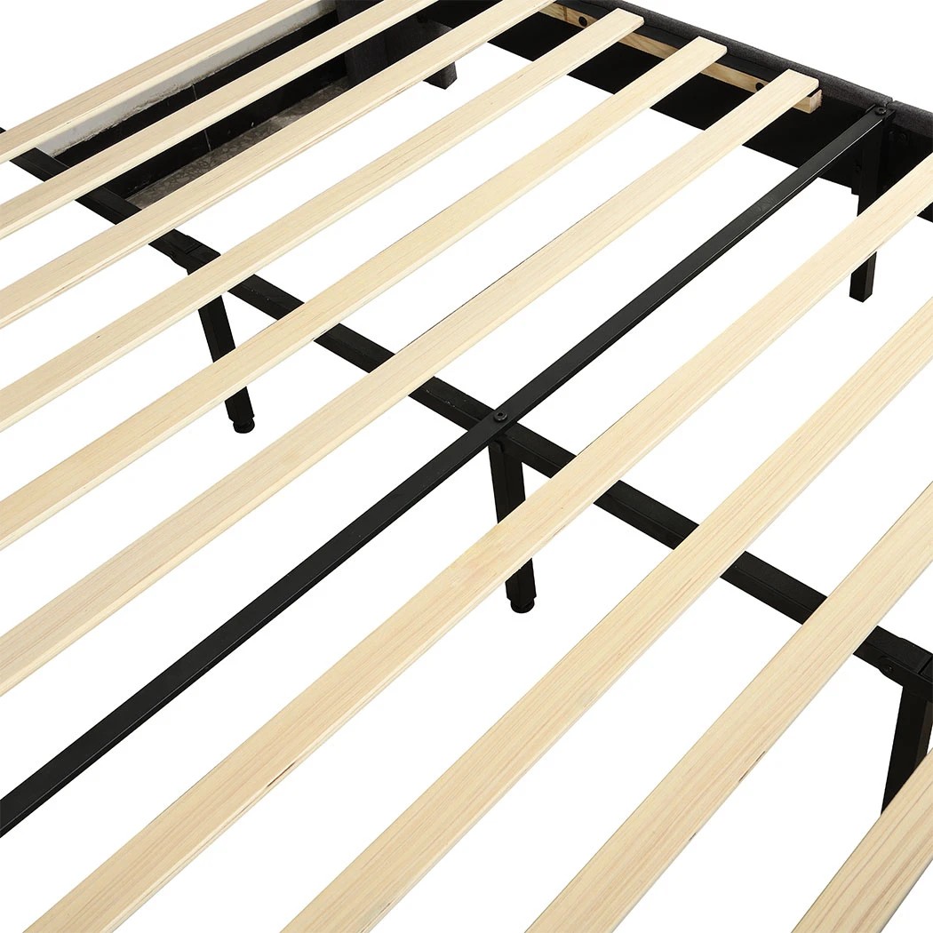 5 Levede Double Size Bed Frame in Blue Colour, 5 of 8