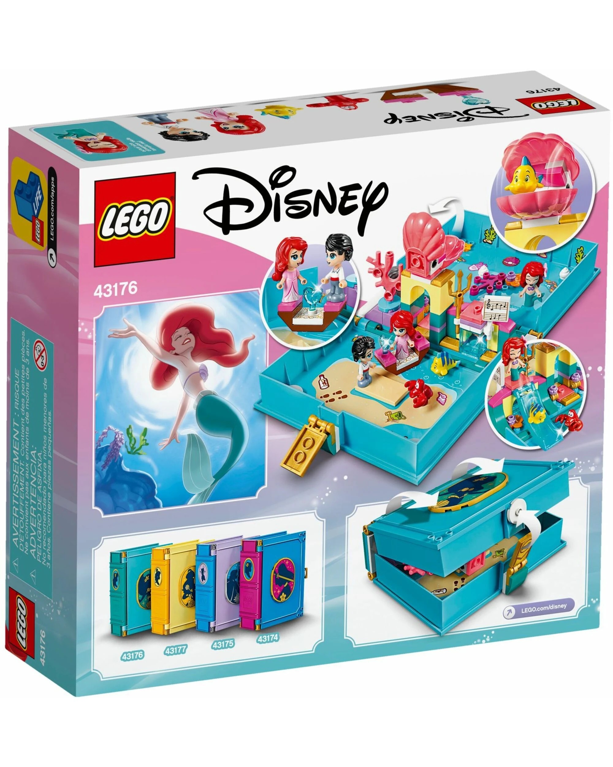 4 LEGO 43176 Ariel's Storybook Adventures | Disney Princess Playset, 4 of 5