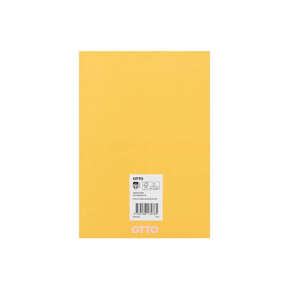 3 Otto A5 Taking Notes Journal 192 Page Yellow, 3 of 3