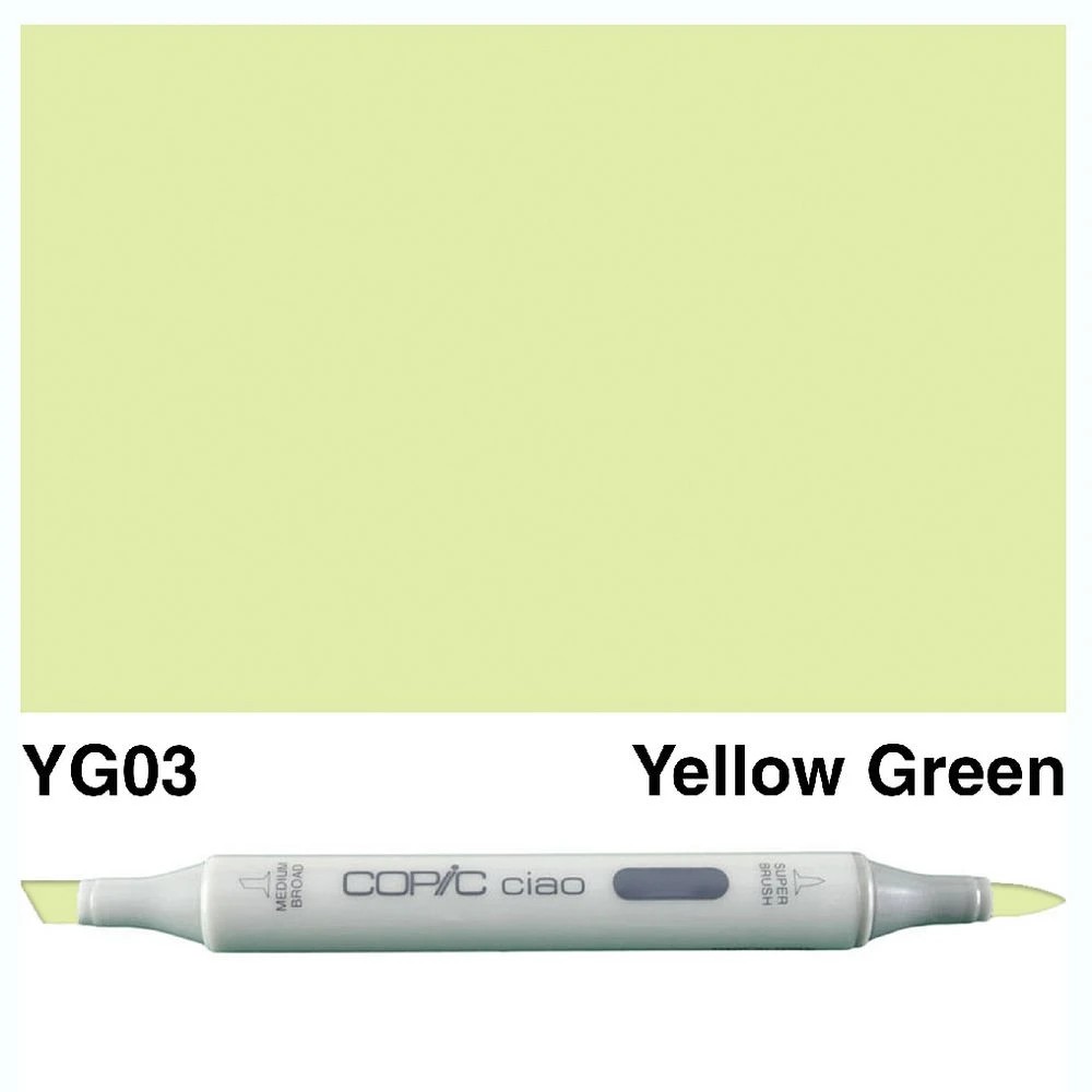 3 Copic Ciao Dual Nib Marker YG03 Yellow Green, 3 of 3