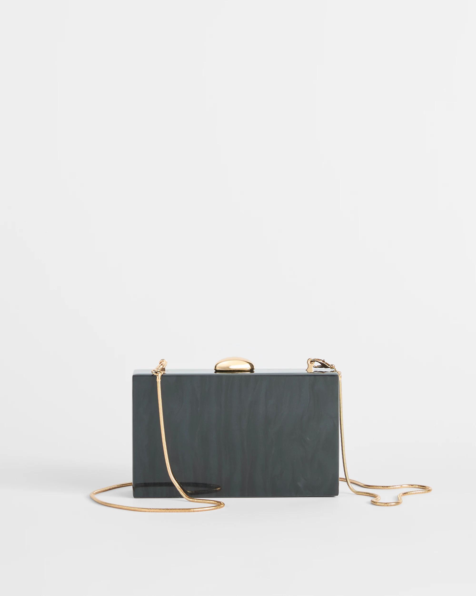 2 Target Acrylic Clutch Bag BLACK RIPPLE, 2 of 3