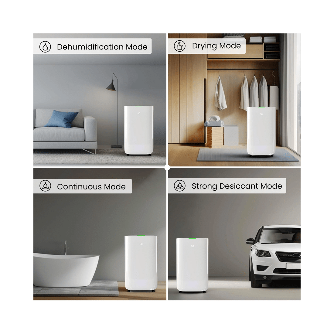 3 Advwin Air Dehumidifiers 30 L/day, 3 of 6